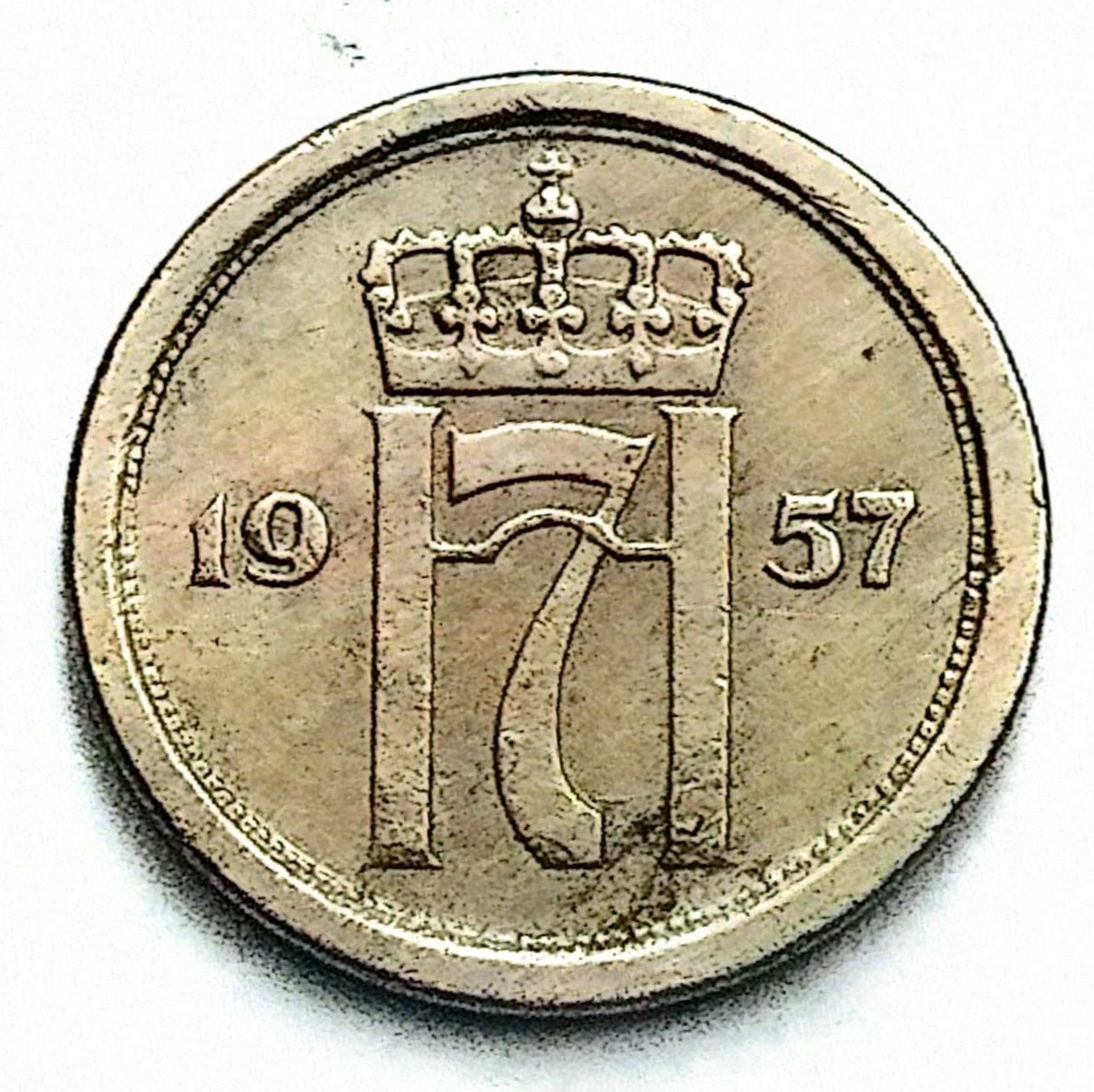 سکه 10 اوره نروژنایاب1957(کد2719)