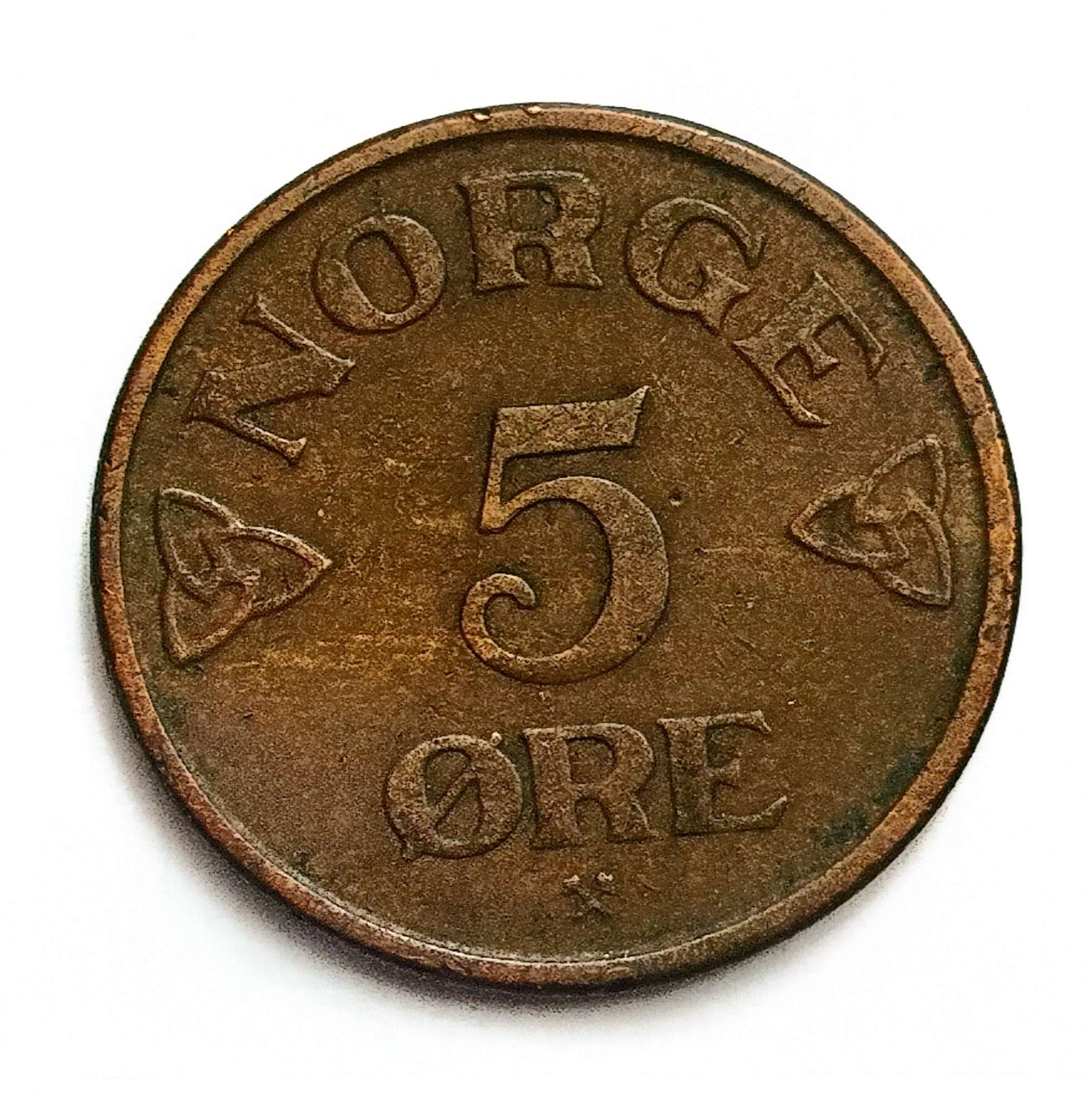 سکه5اوره نایاب نروژ1954(2719)