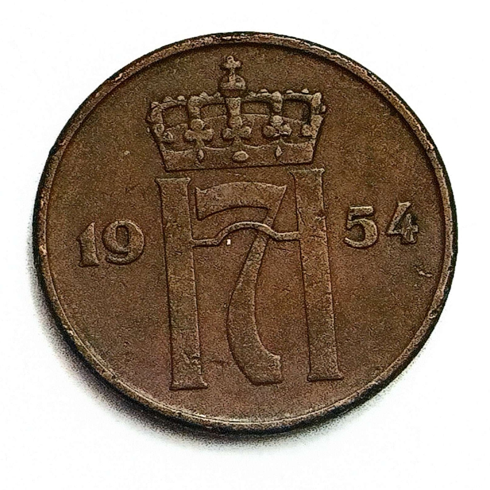 سکه5اوره نایاب نروژ1954(2718))