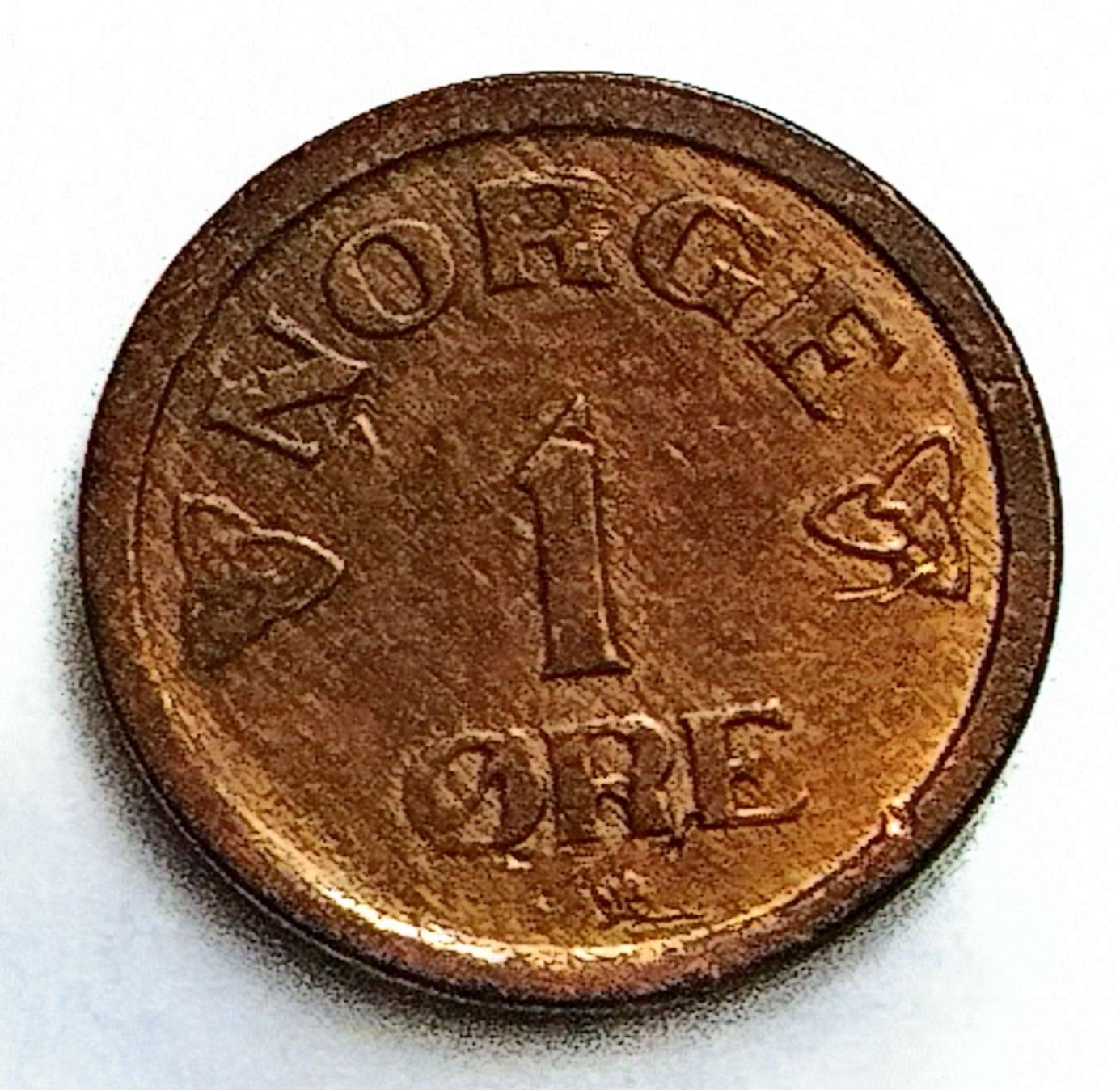سکه 1 اوره نروژنایاب1957(کد2718)
