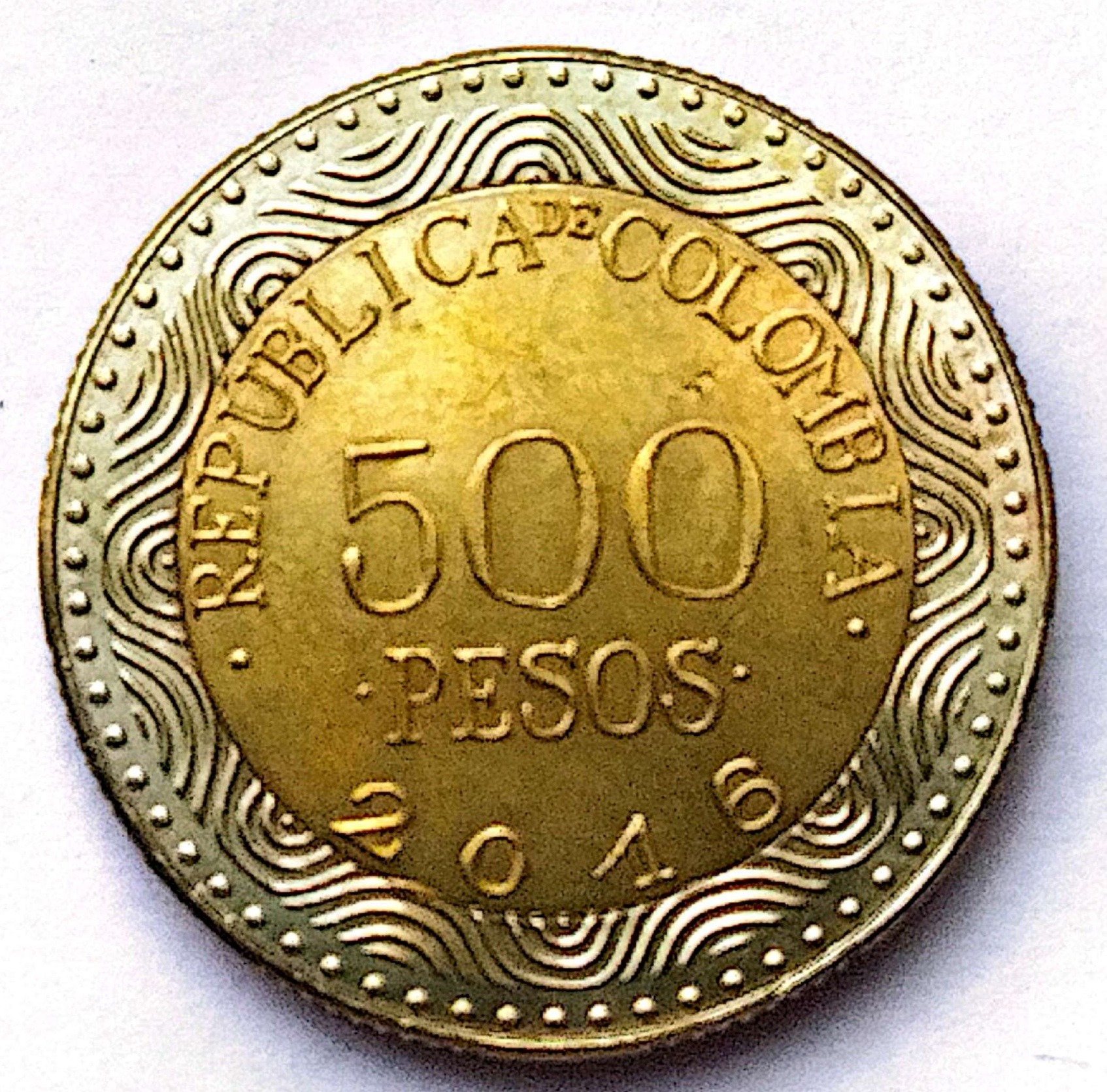 سکه500پزو کلمبیا 2016(کد5505))