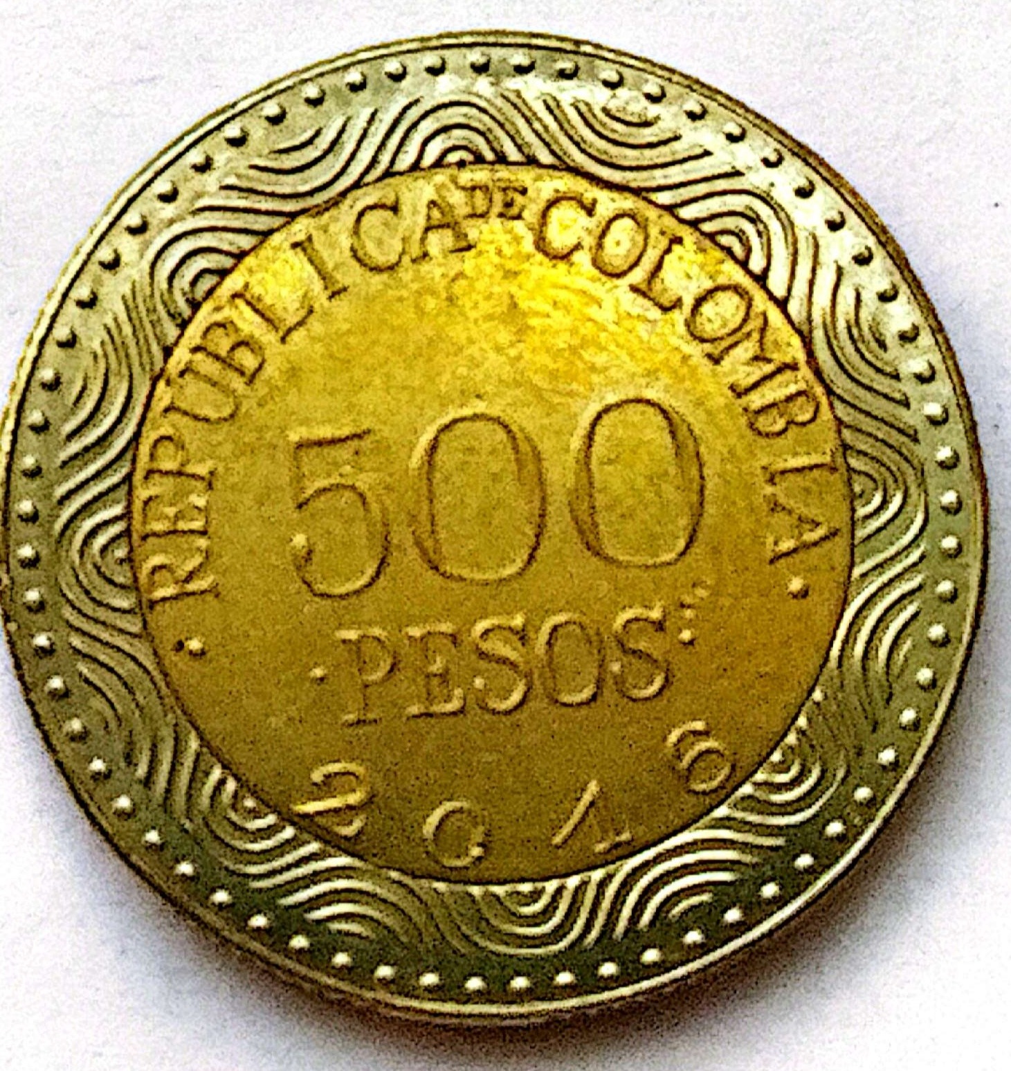 سکه500پزو کلمبیا 2016(کد5503))