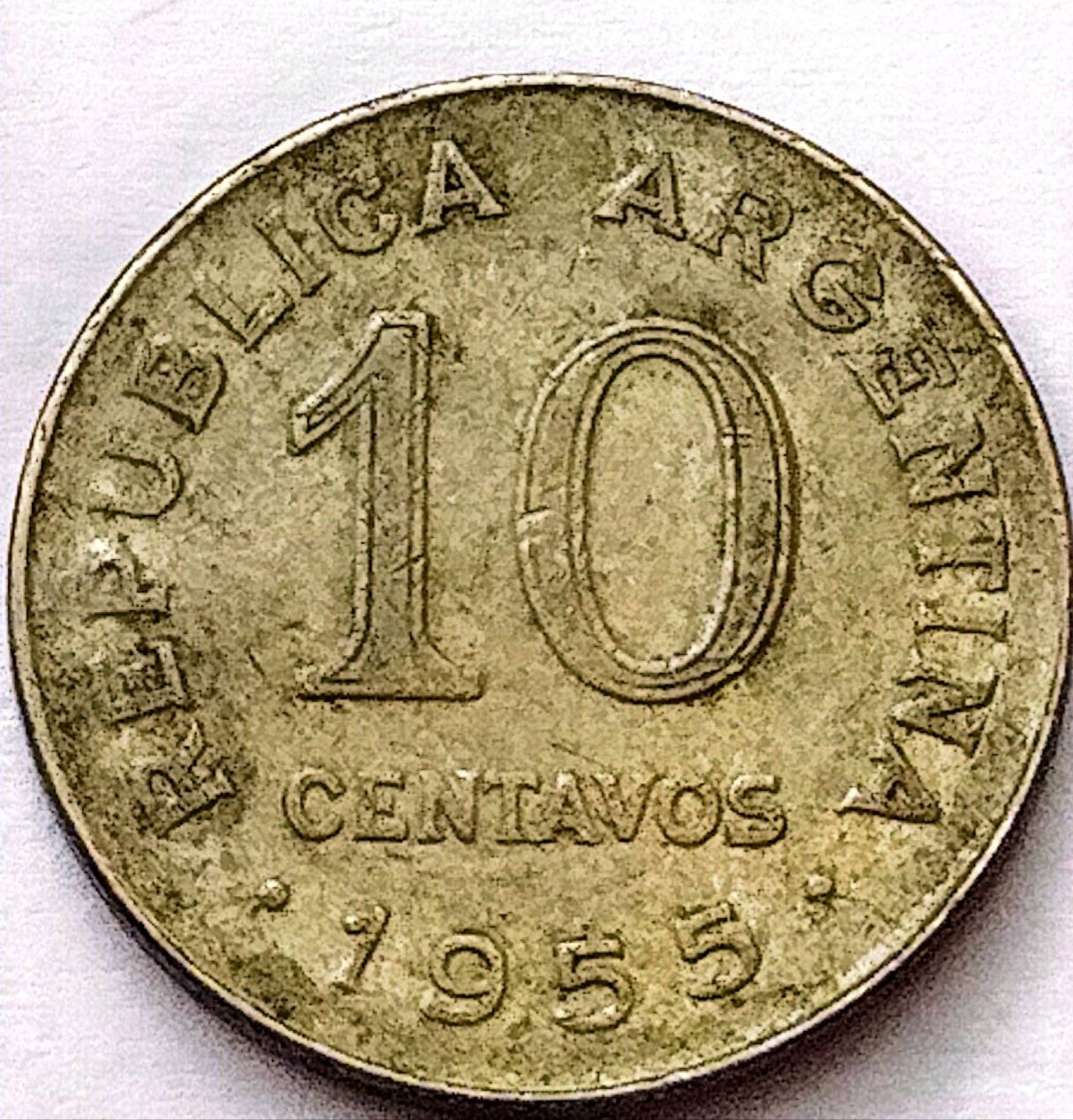 سکه 10سنتاووس آرژانتین1955(کد1051))
