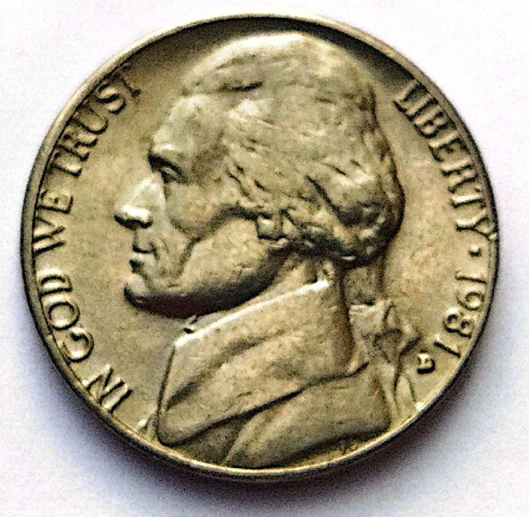 سکه5سنت آمریکا 1981(1654)