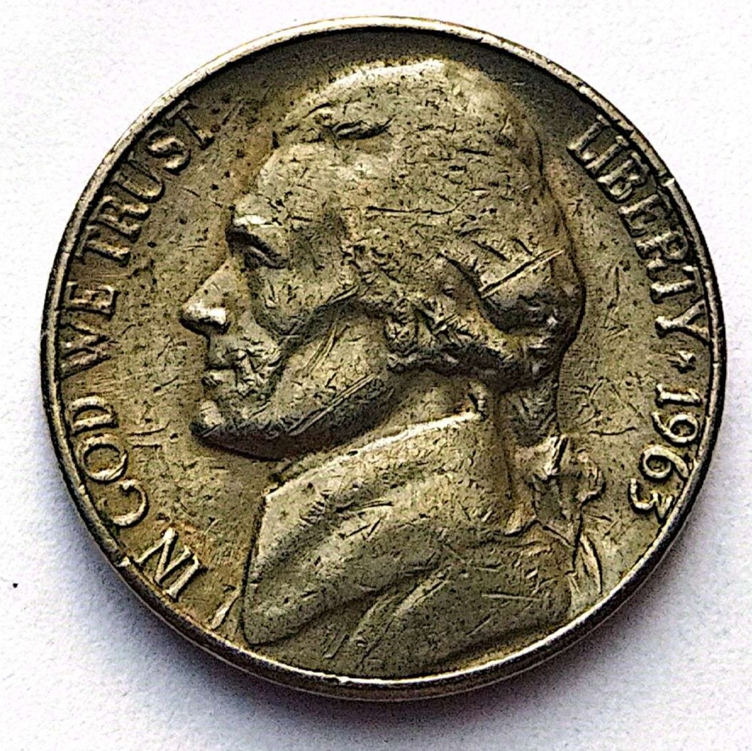 سکه5سنت آمریکا 1963(1654)