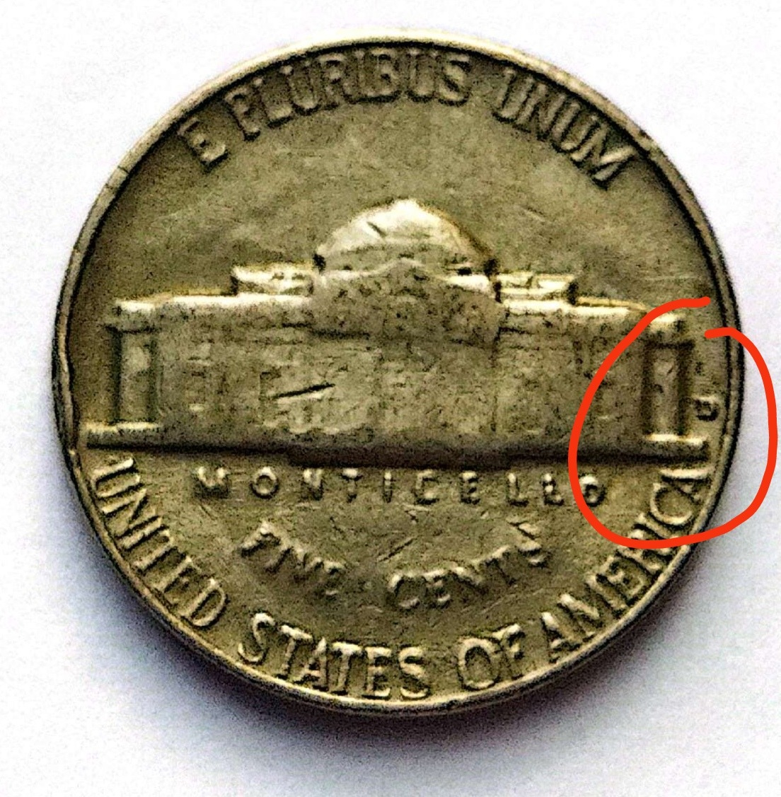 سکه5سنت آمریکا 1964 نایاب حروف(1654)D