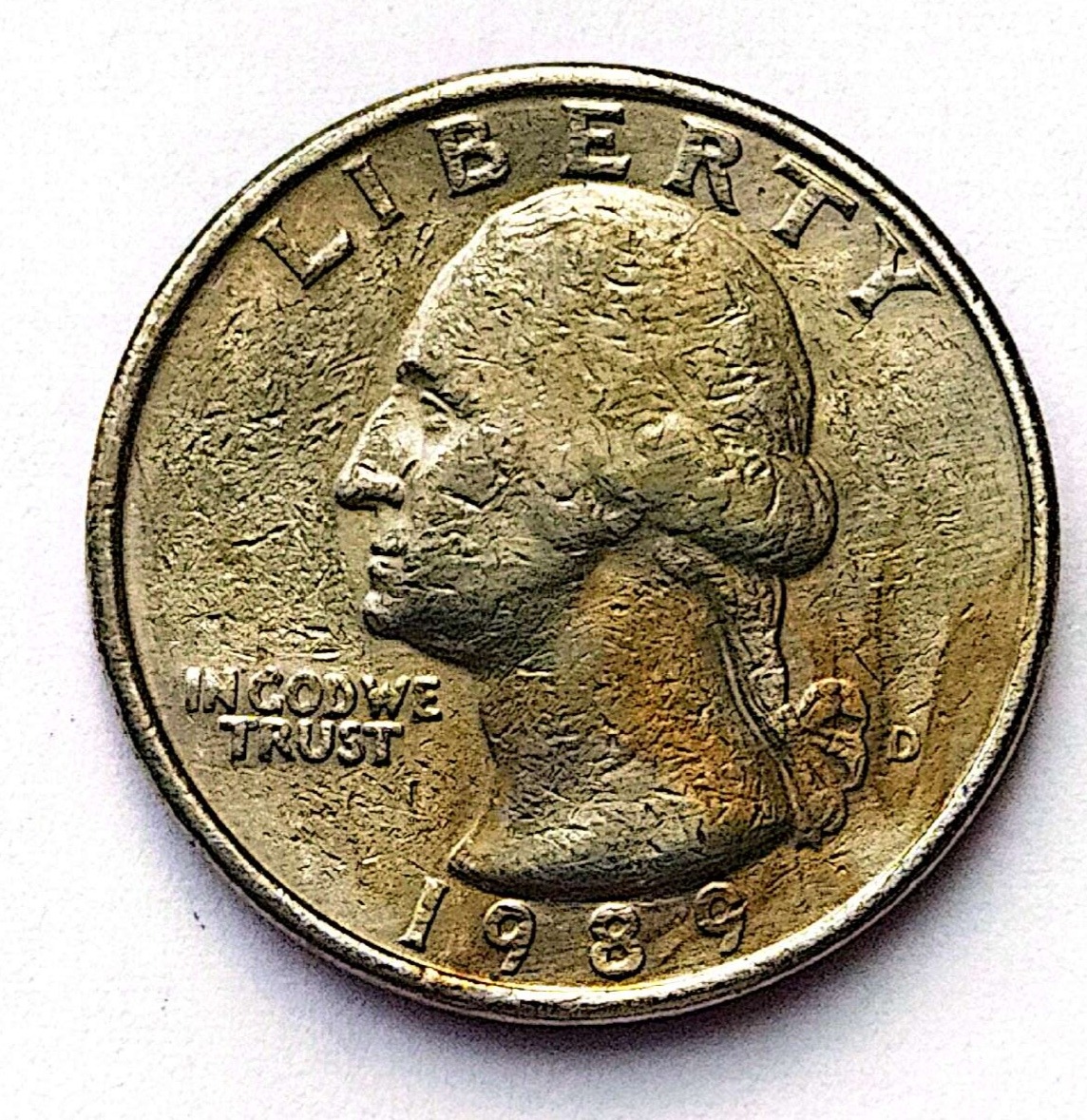 سکه25سنت نایاب آمریکا 1989(1609))