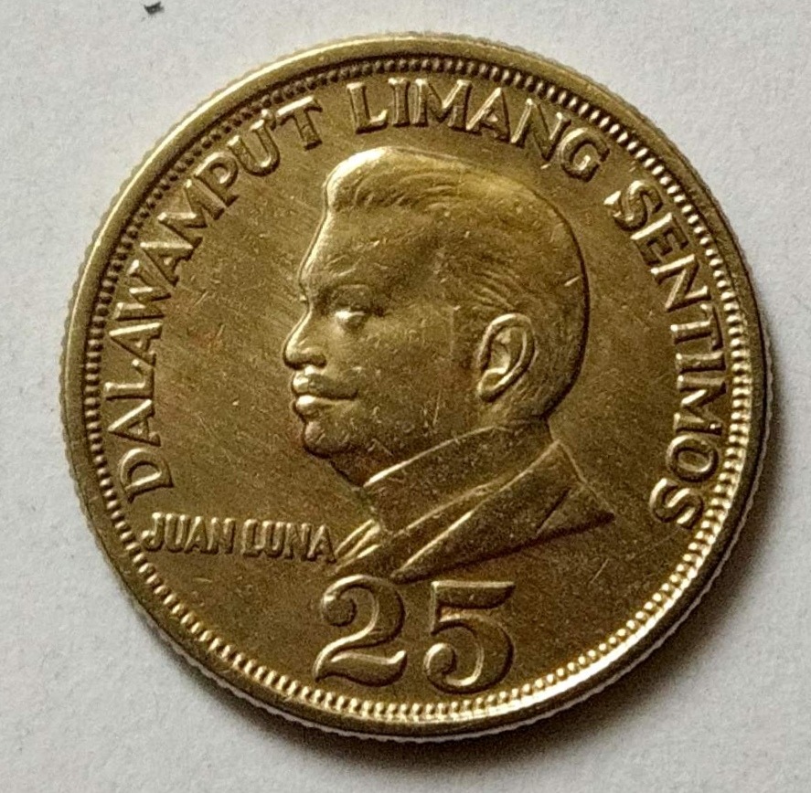 سکه25سنتاووس فیلیپین 1970 توضیحات (3450)