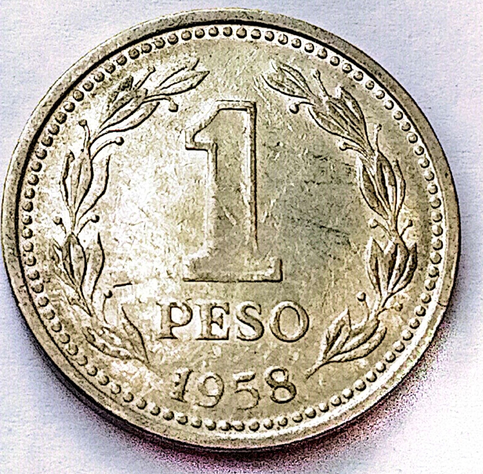 سکه 1پزو آرژانتین1958(کد1066))
