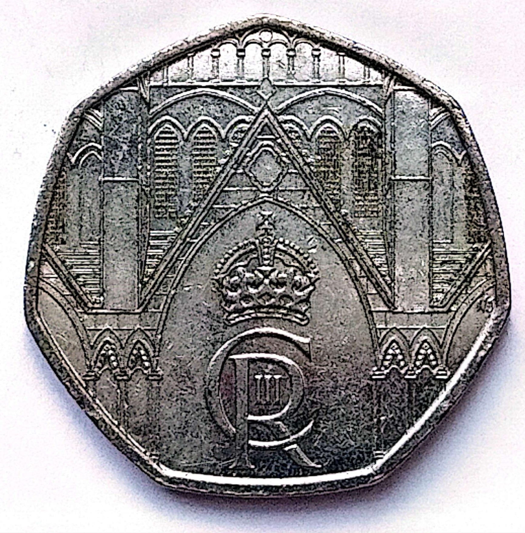 سکه50پنس یادبودی چارلز انگلیس 2023(814)