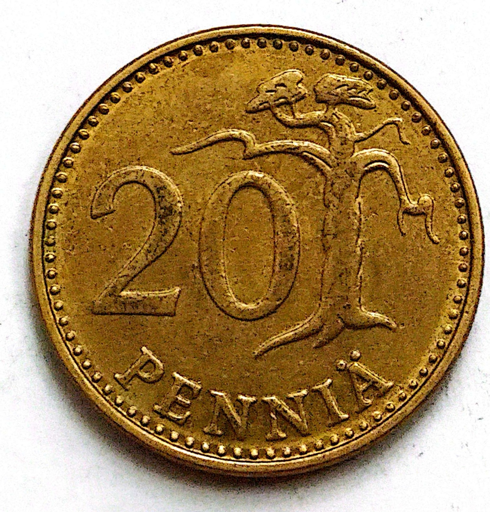 سکه 20پنی فنلاند 1977(2957)