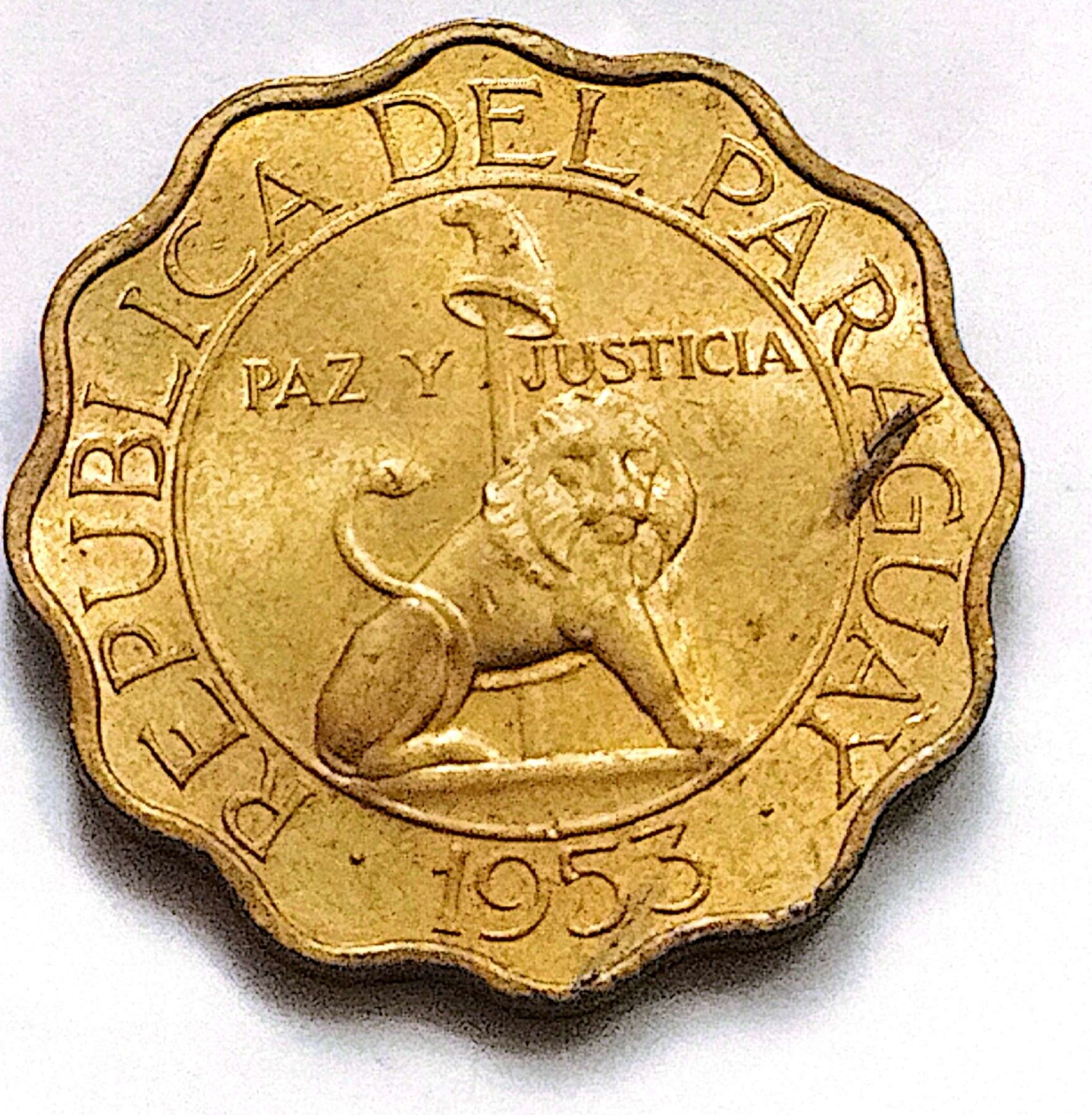 سکه50سنتیم(نایاب) پاراگوئه توضیحات 1953(کد5810)