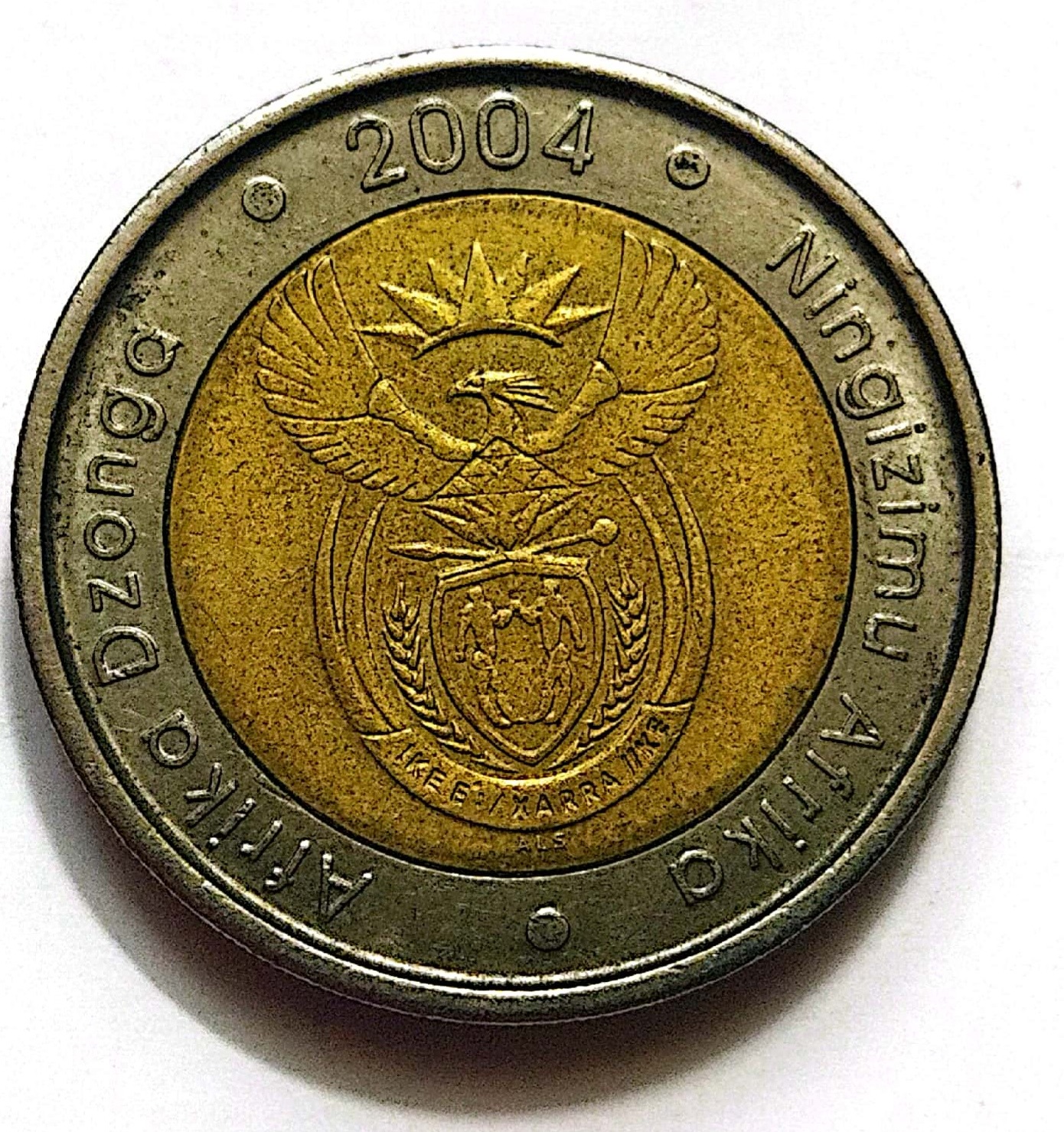 سکه 5 رائد دو لبه آفریقا 2004(کد603)