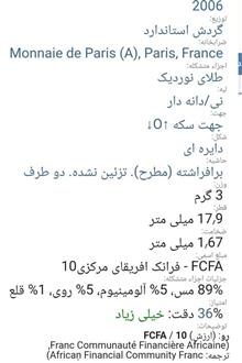 سکه10فرانک