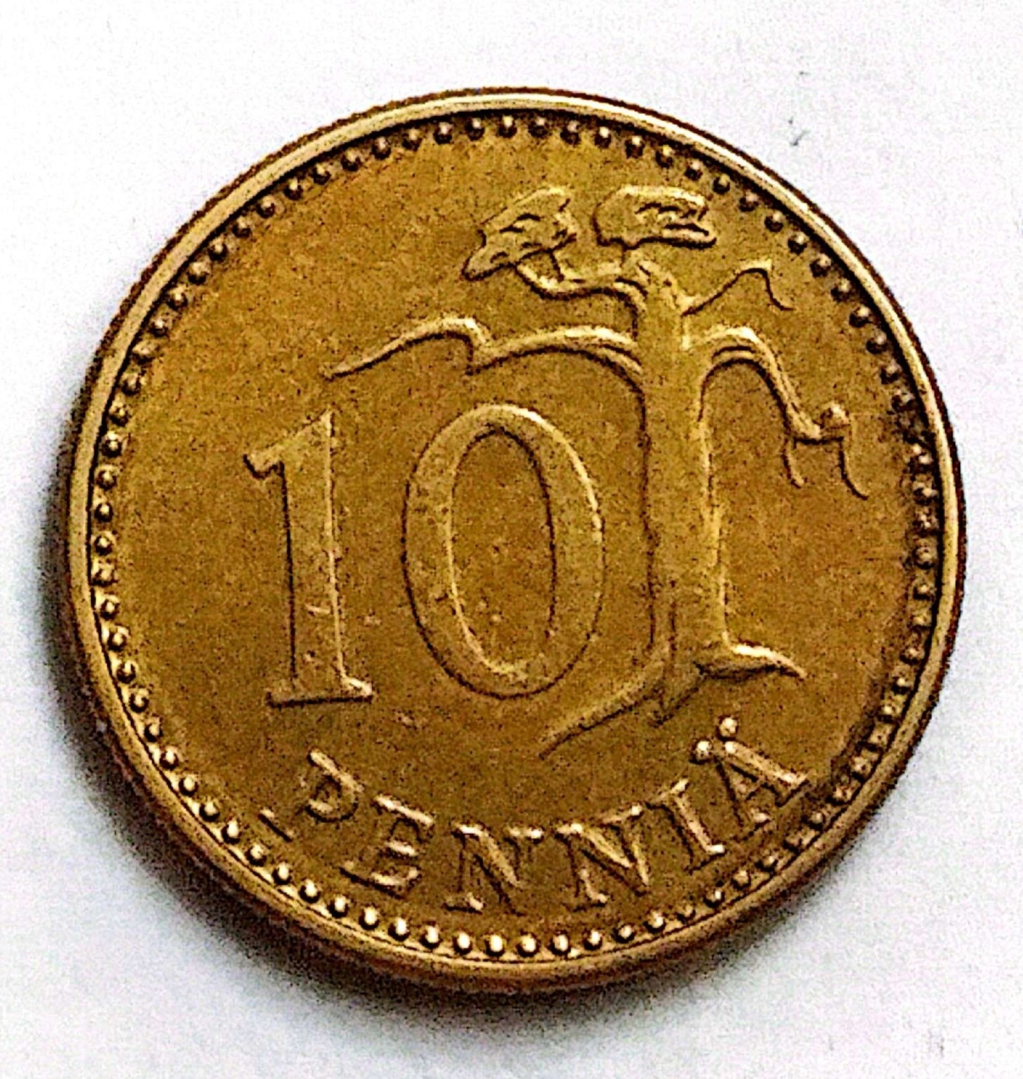 سکه 10پنی فنلاند 1977(2958)