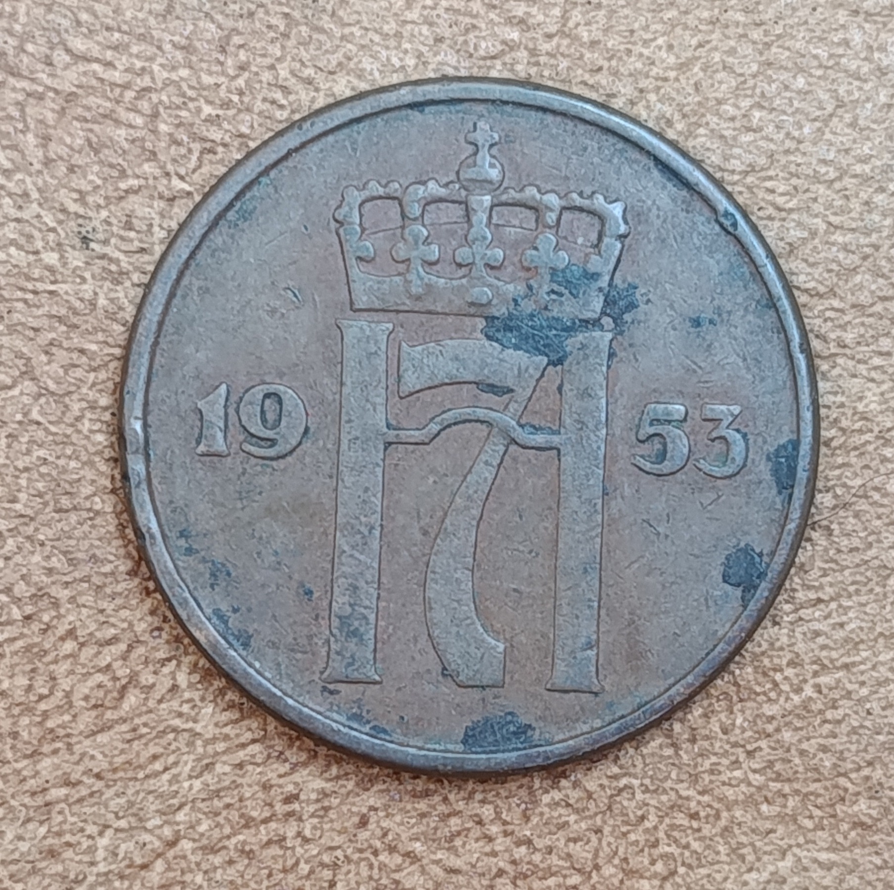 سکه5اوره نایاب نروژ1953(2710)
