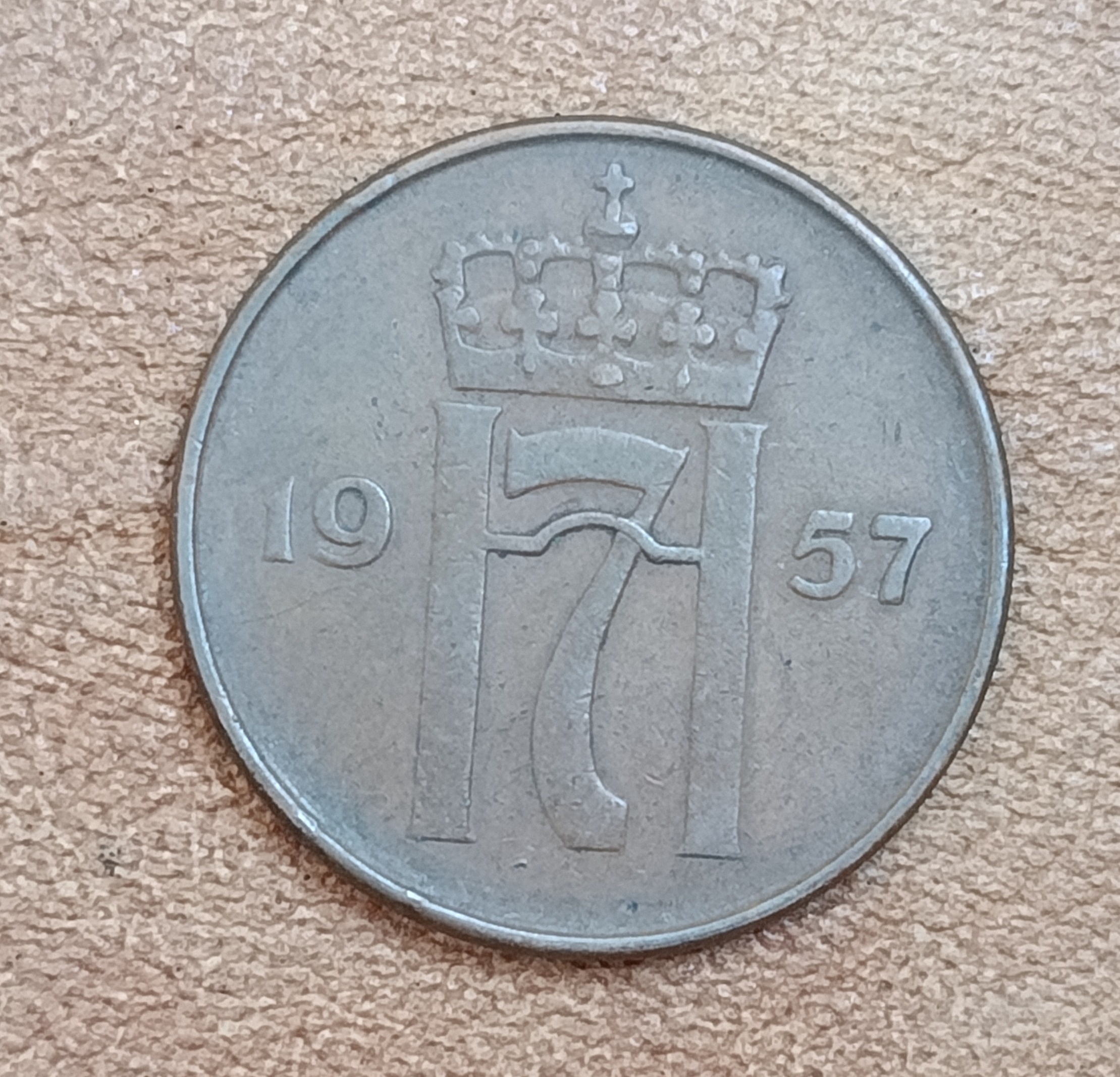 سکه5اوره نایاب نروژ1957(2716)
