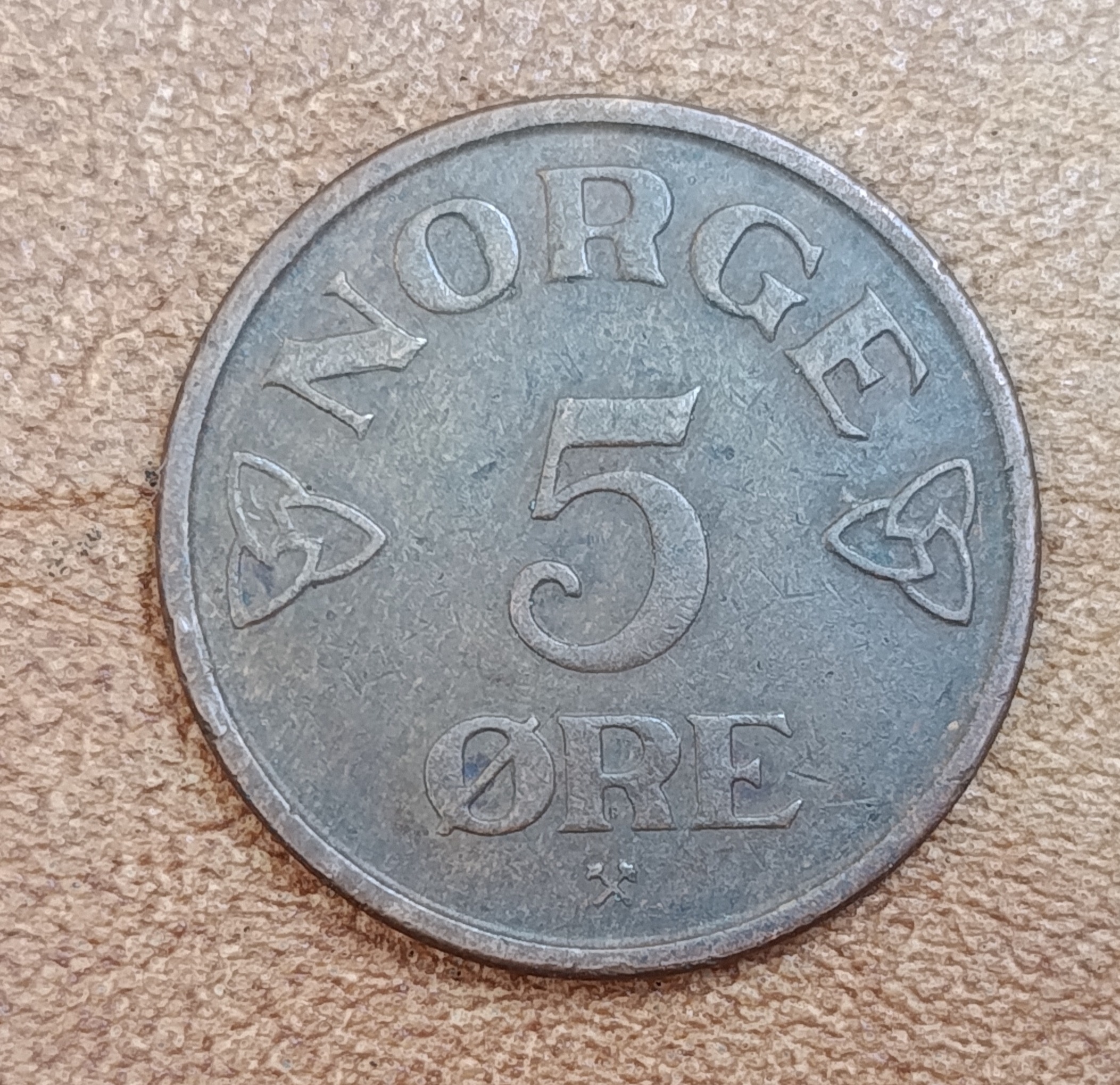 سکه 5 اوره نروژنایاب 1955 (کد2713)