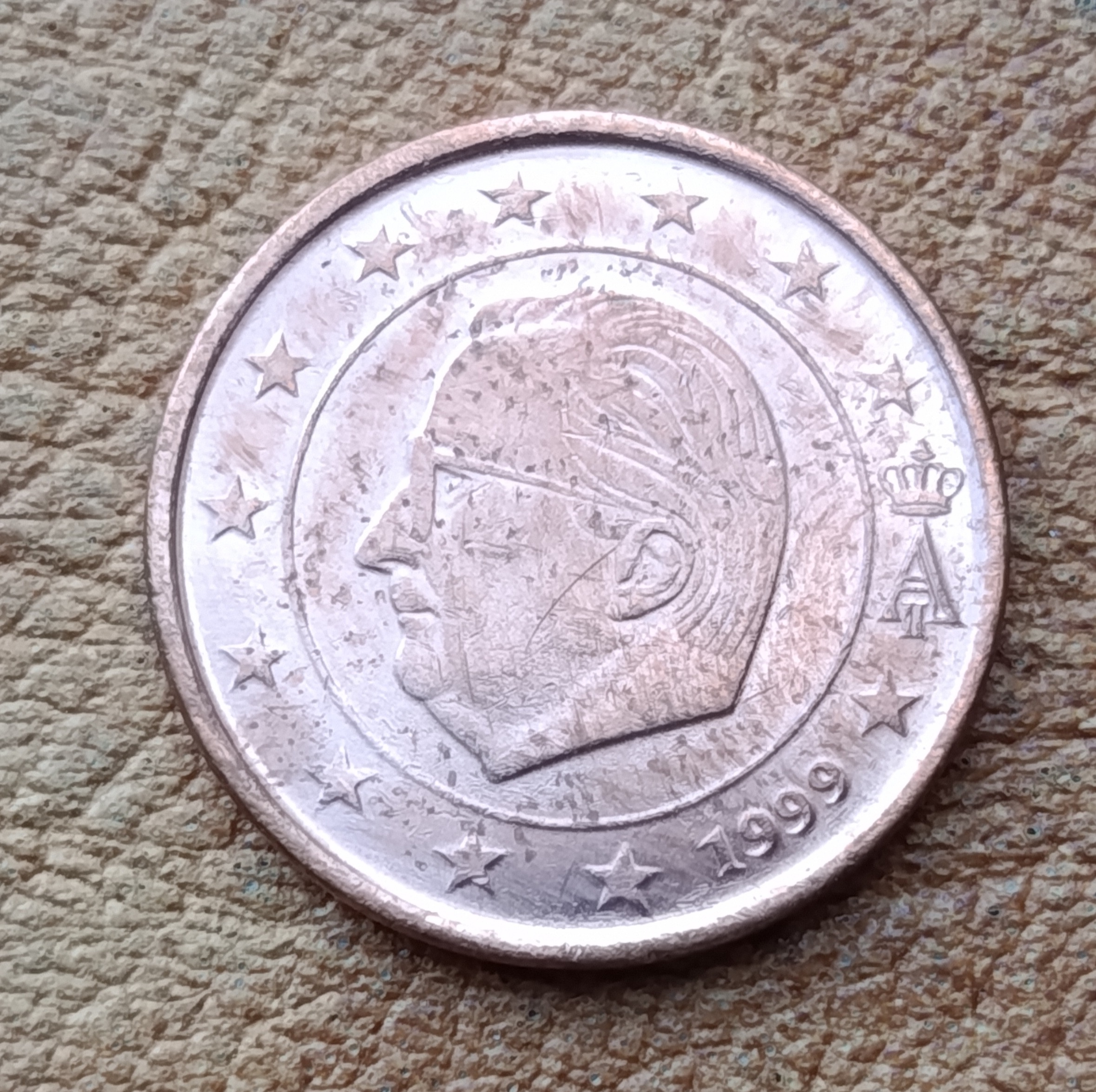 سکه 5 سنت یورو بلژیک 1999 (کد743)