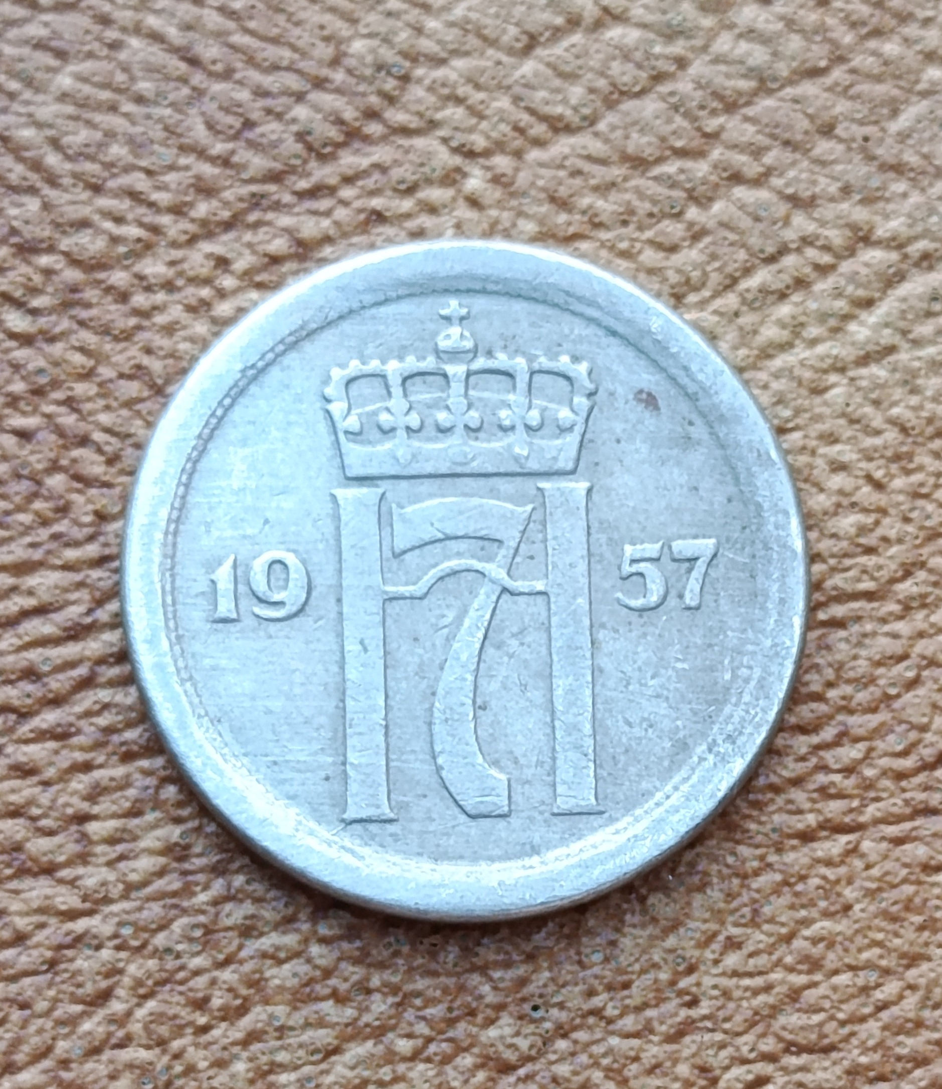 سکه 10 اوره نروژنایاب1957(کد2717)