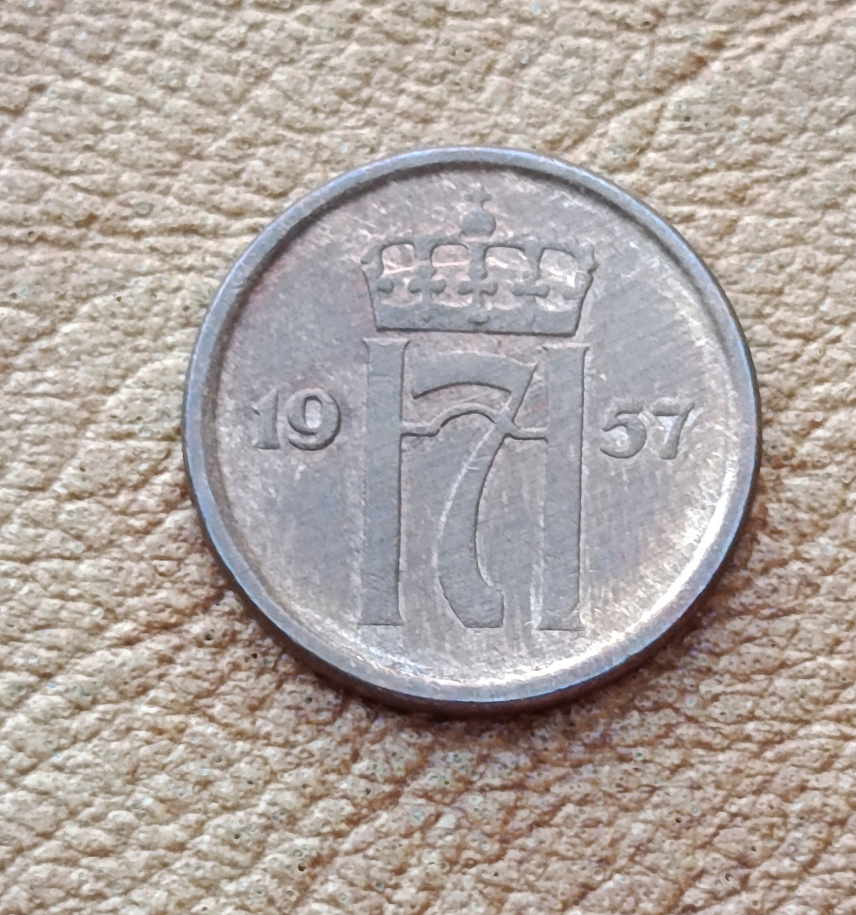 سکه 1 اوره نروژنایاب1956(کد2720)