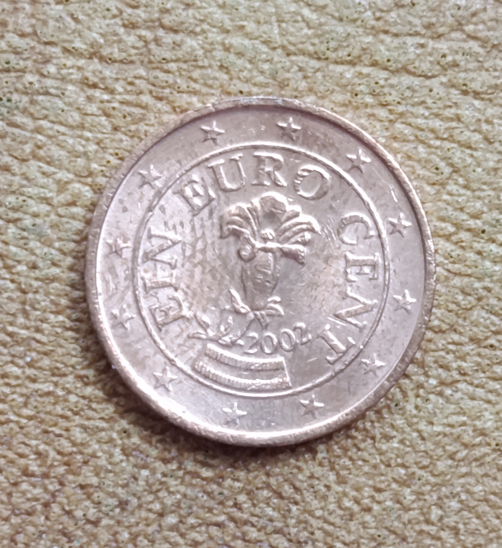 سکه 1 سنت یورو اتریش 2002 (کد744)