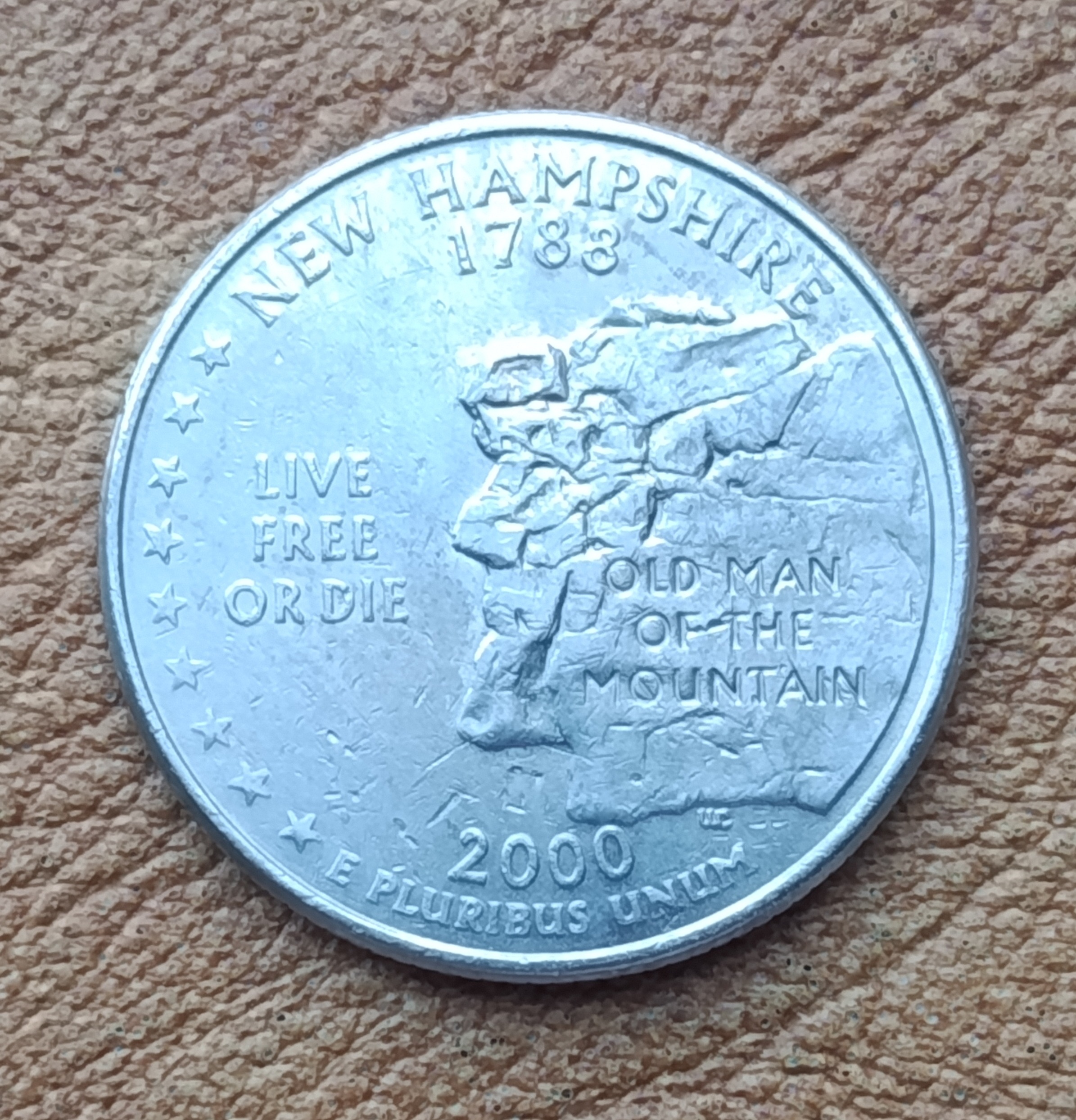 سکه25سنت یادبودی نایاب آمریکا 2000(1301)