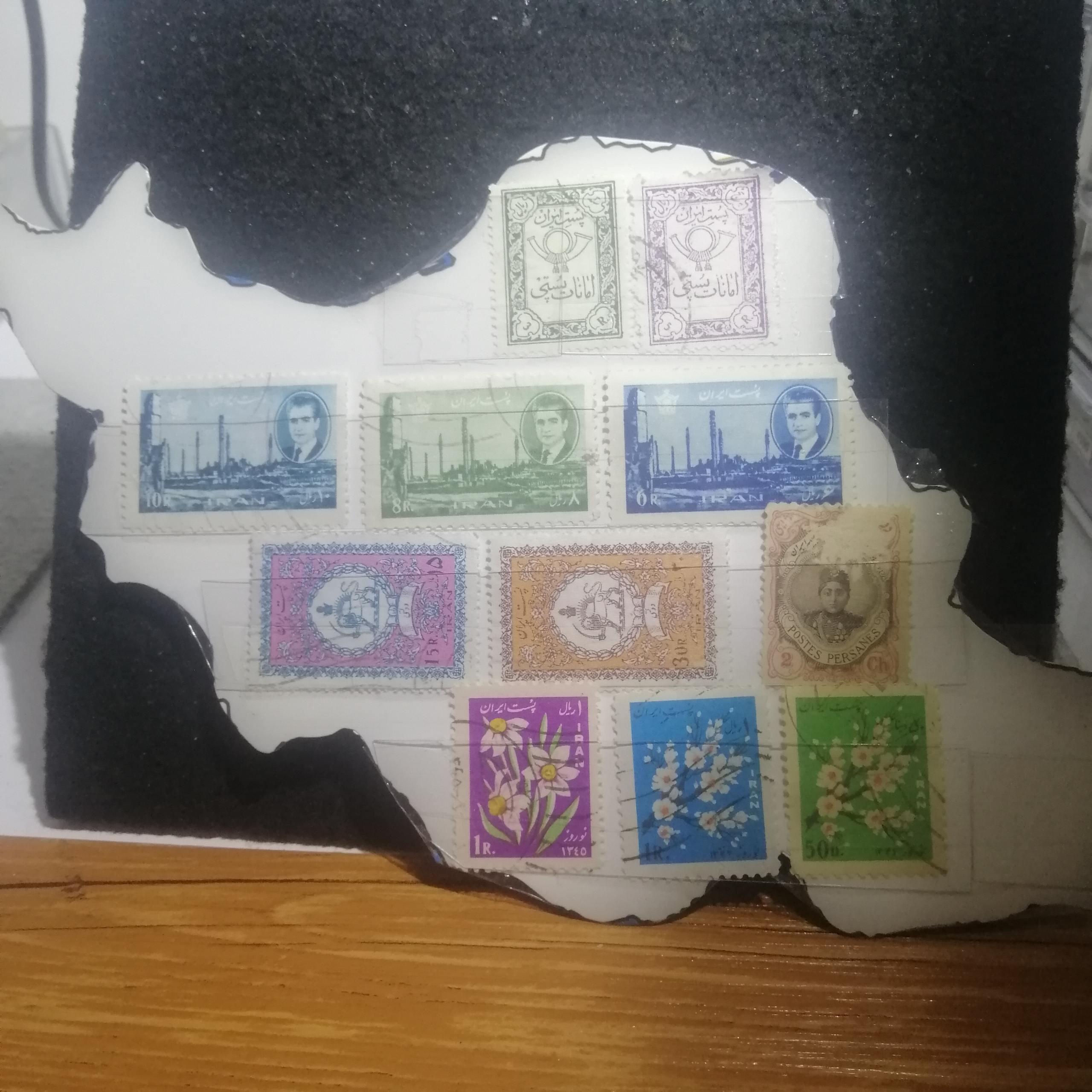 ست تمبر ایرانی قدیمی نایاب