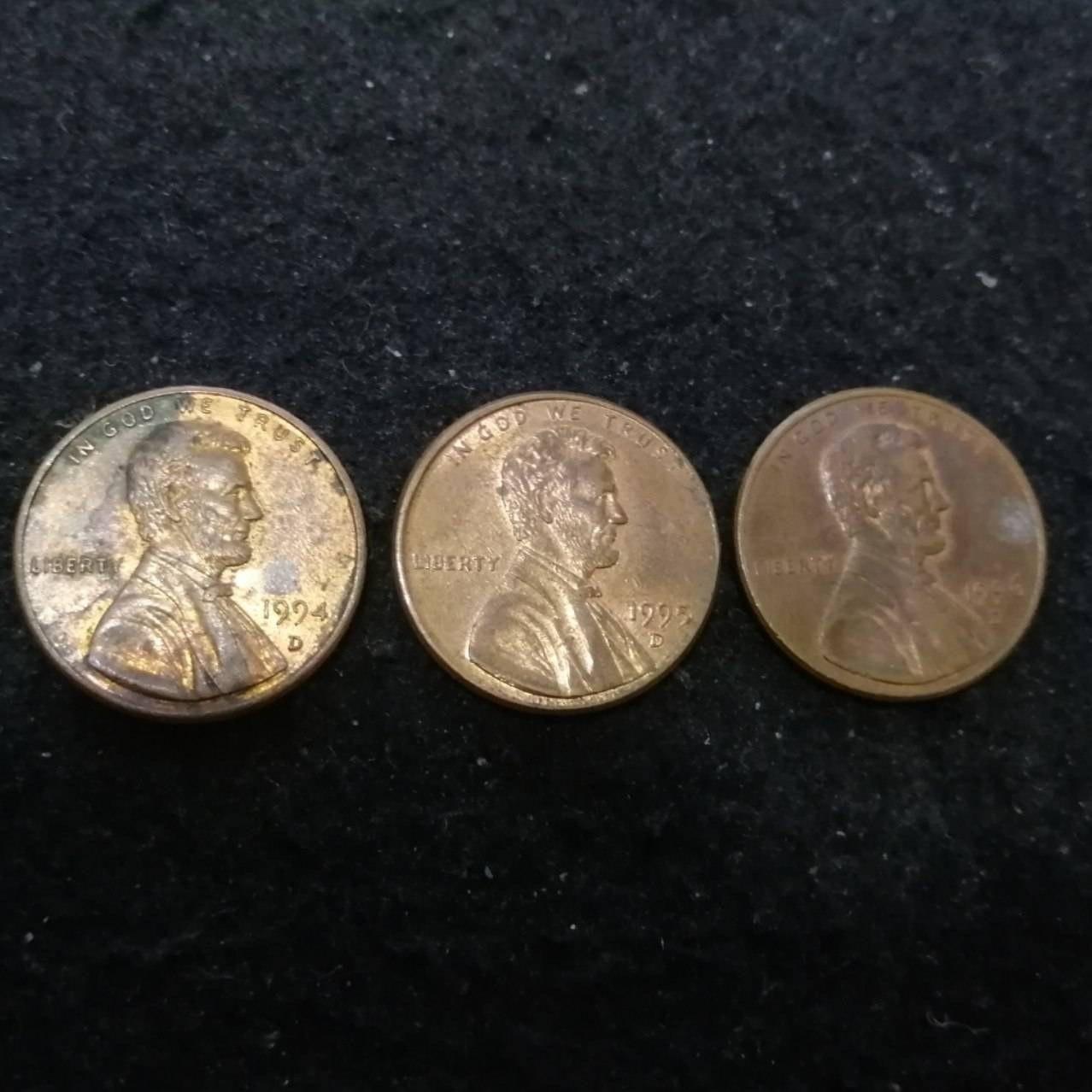 پک سه عددی 1 سنت قدیمی