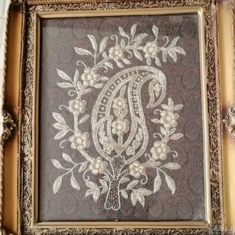 تابلوسرمه دوزی بادست فاخر وهنرمندانه