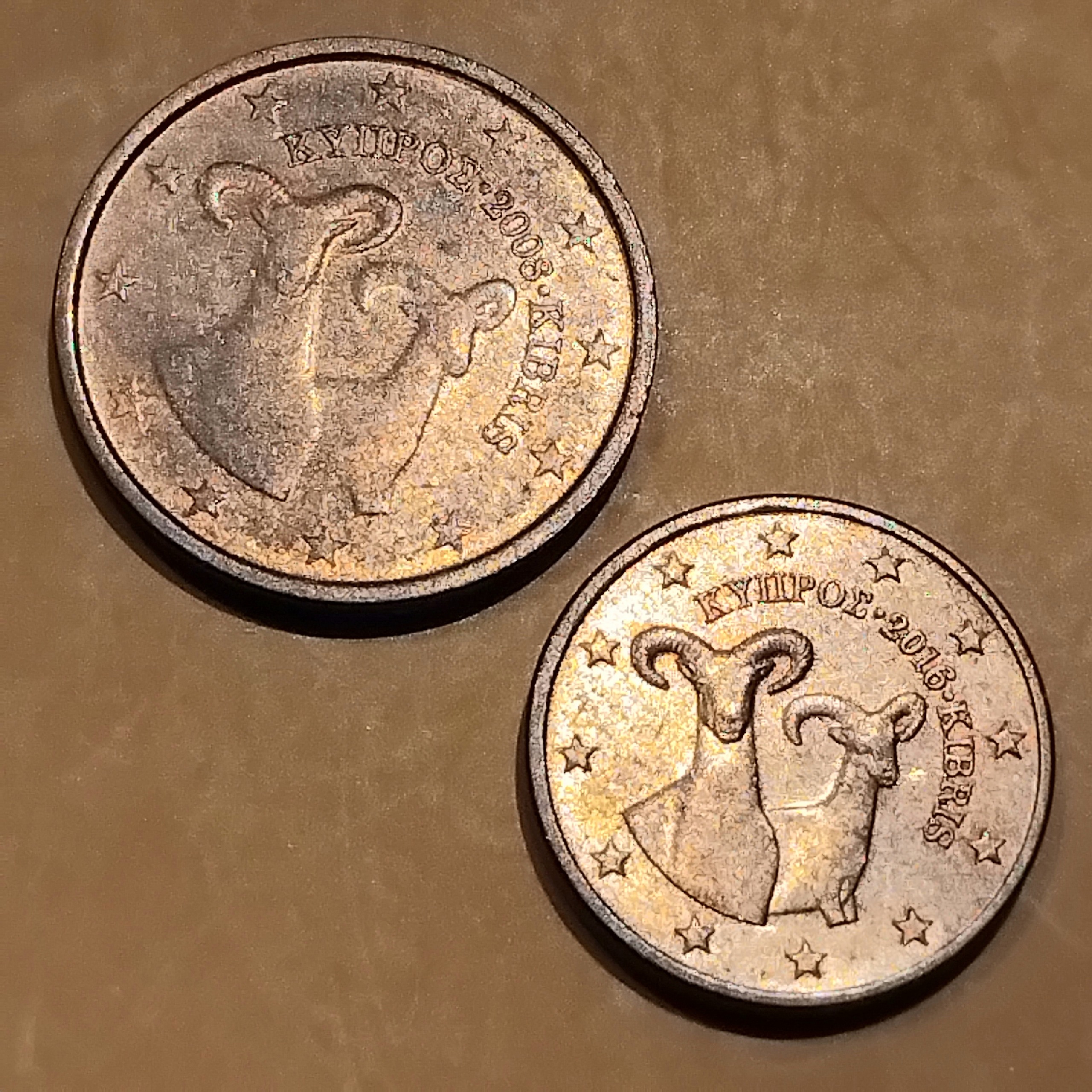 سکه قبرس یورو 1،2، سنت باهم عین تصویر ش 200
