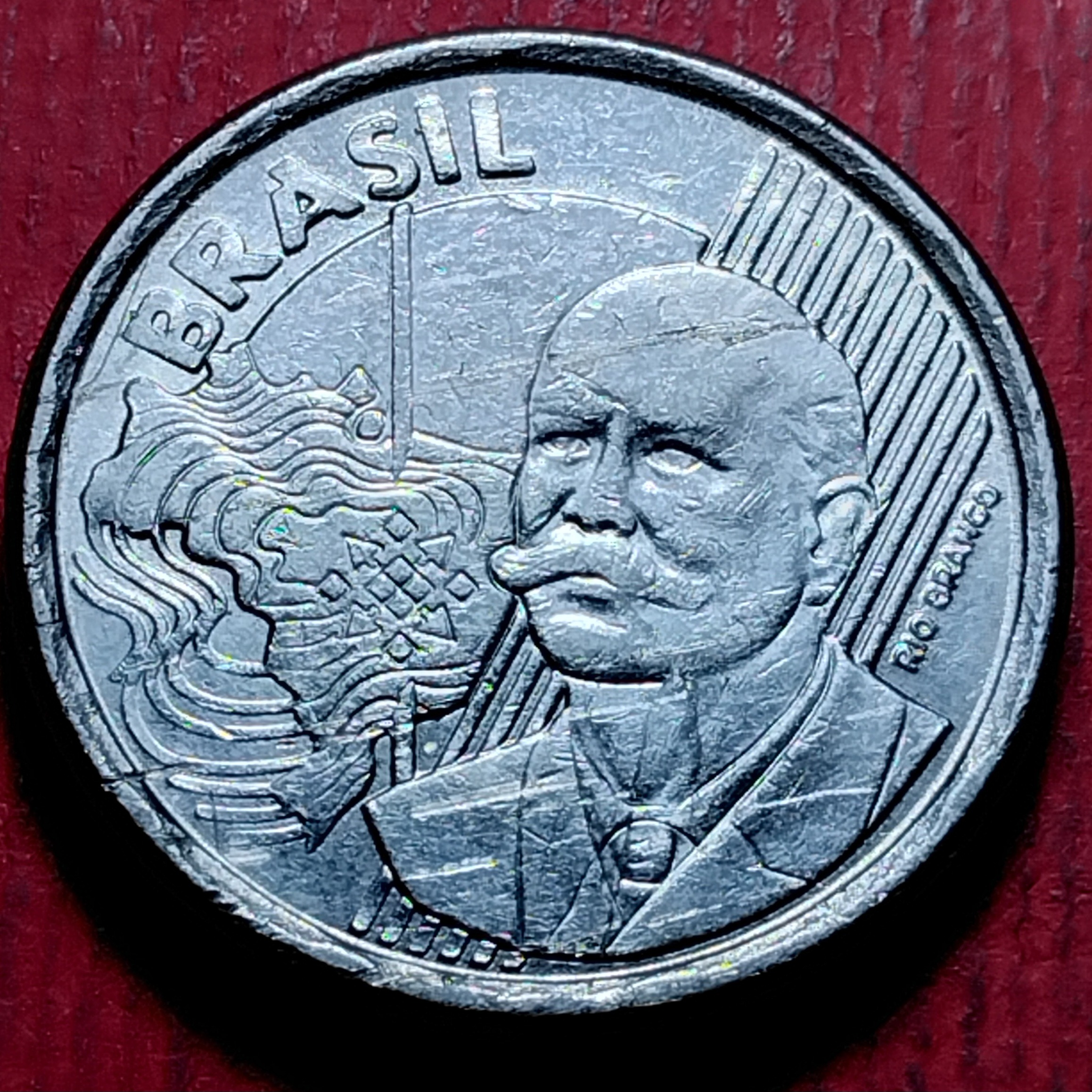 سکه برزیل 50سنتاوو سال2013 سکه با دور نویس ش1ش 9