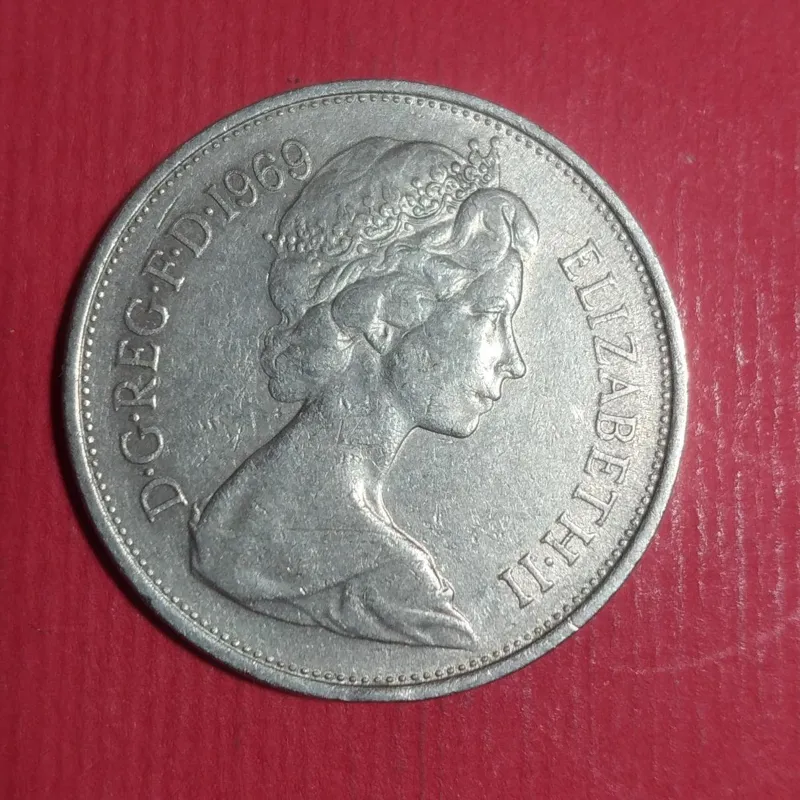 سکه  انگلستان  10 پنی    1969  ش 9