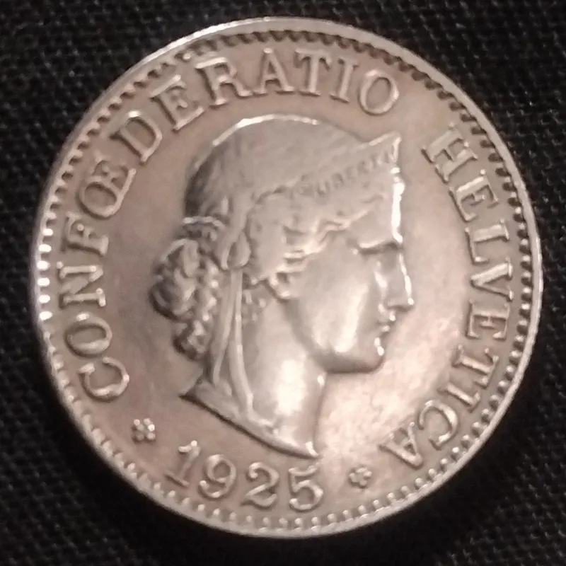 سکه  سویس  سال 1925خاص تاریخ نایاب  32