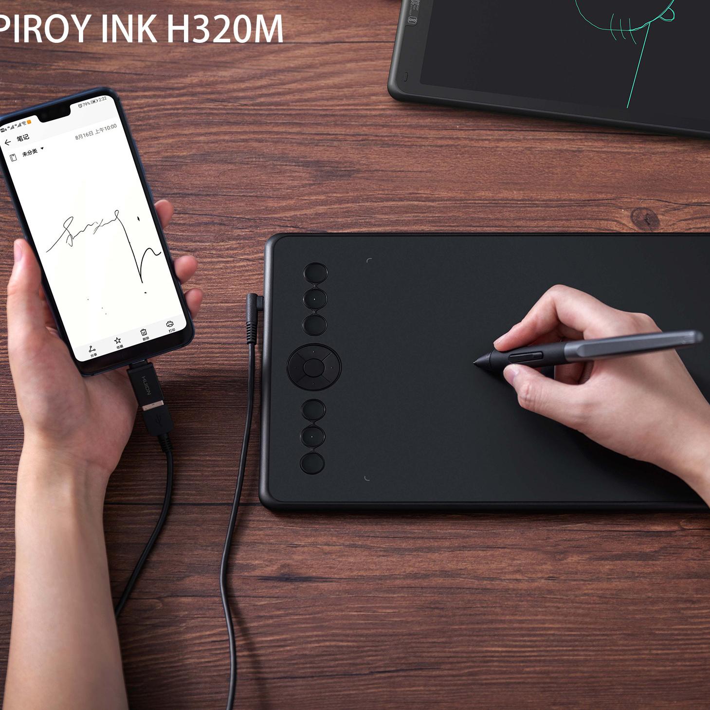 تبلت گرافیکی به همراه قلم نوری HUION H320M