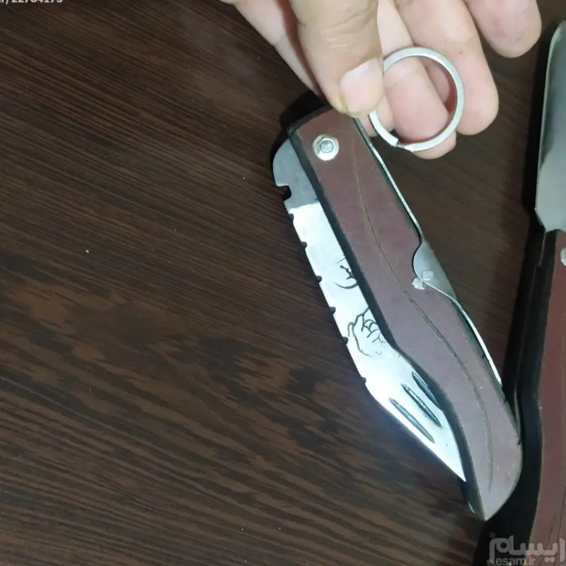 چاقوی دست ساز ضامن حلقه ای کیفیت بالا