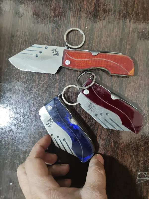 چاقوی جیبی 18 سانت ضامن حلقه ای ، تیغه از فنر