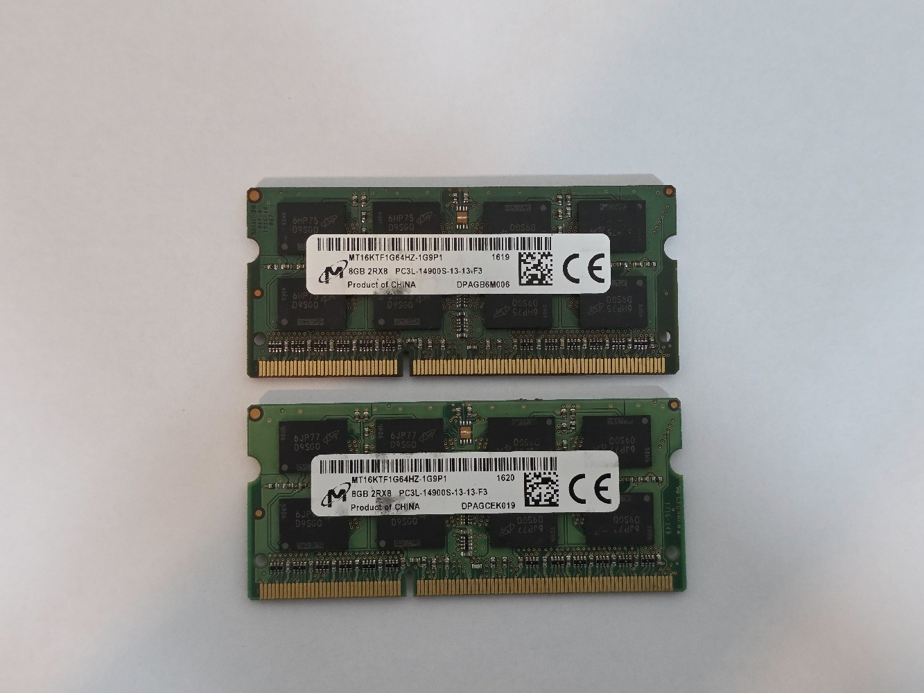 RAM 16GB(2×8GB) 1866 laptop micron