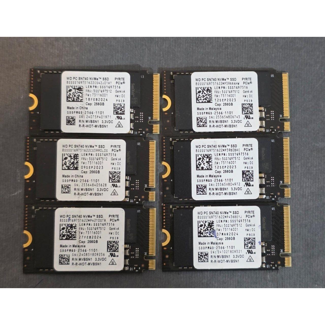 WD NVME 2242 GEN4 256GB