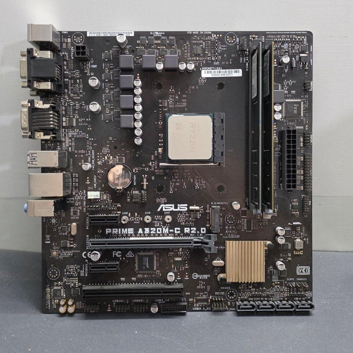 ASUS PRIME A320M-C R2.0 CPU RYZEN 5 3600X