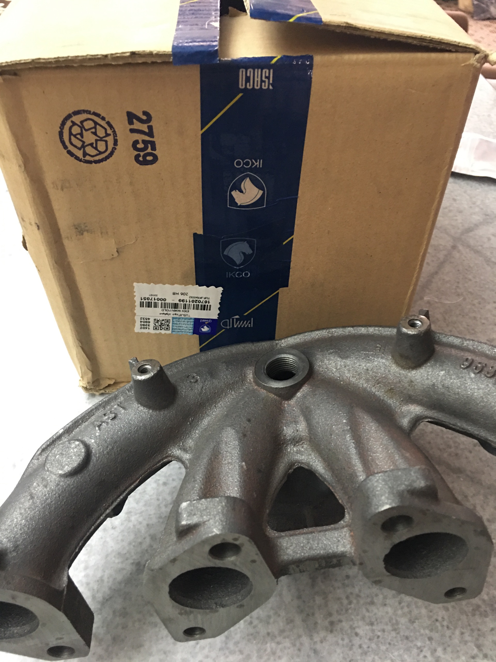 منیفولد دود 206 تیپ 2 (شرکتی)