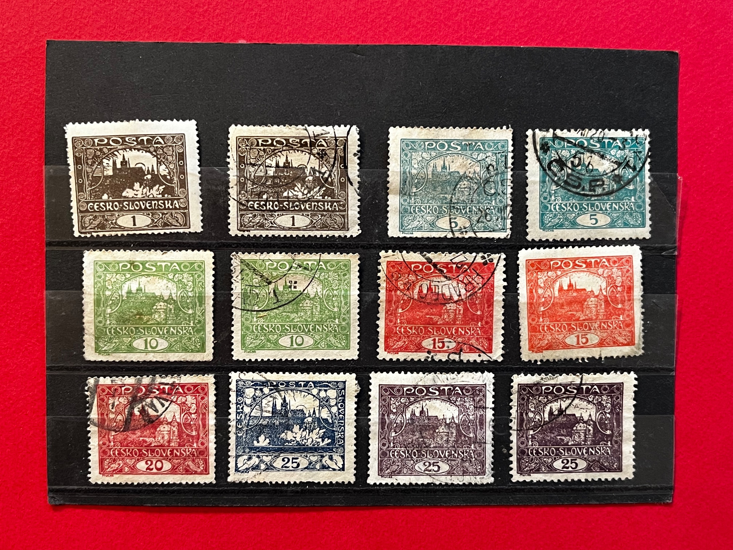 سری تمبر پستی چکسلواکی CH 001