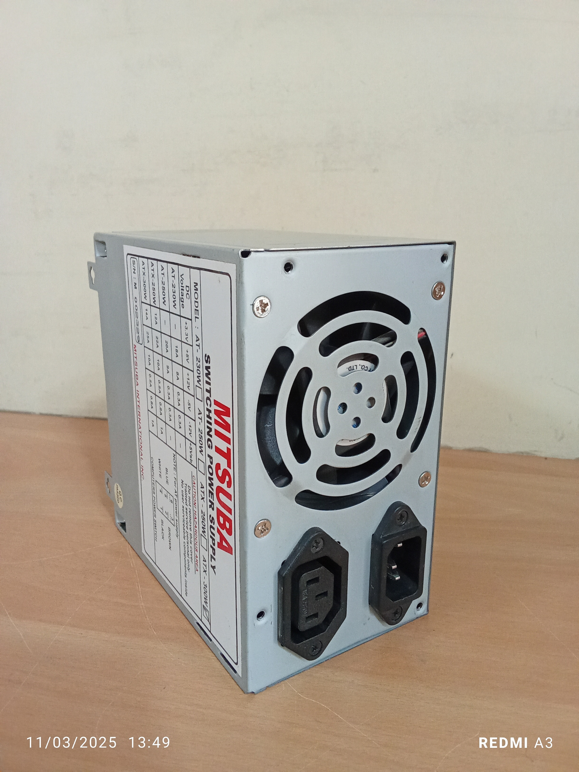 پاور 20 پینMITSUBAمدلATX300W-تر و تمیز