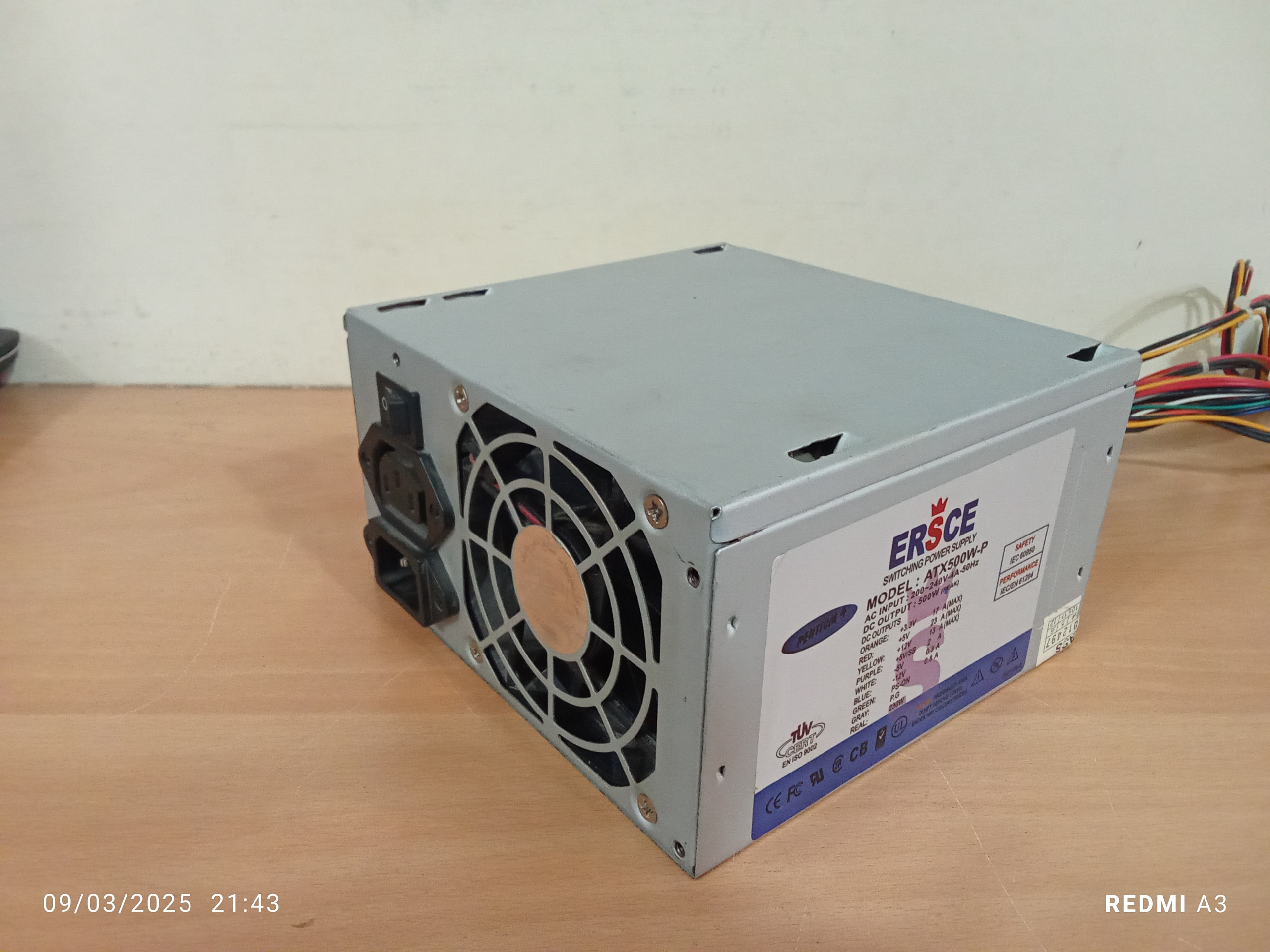 پاور ERSCEمدل ATX500W-P