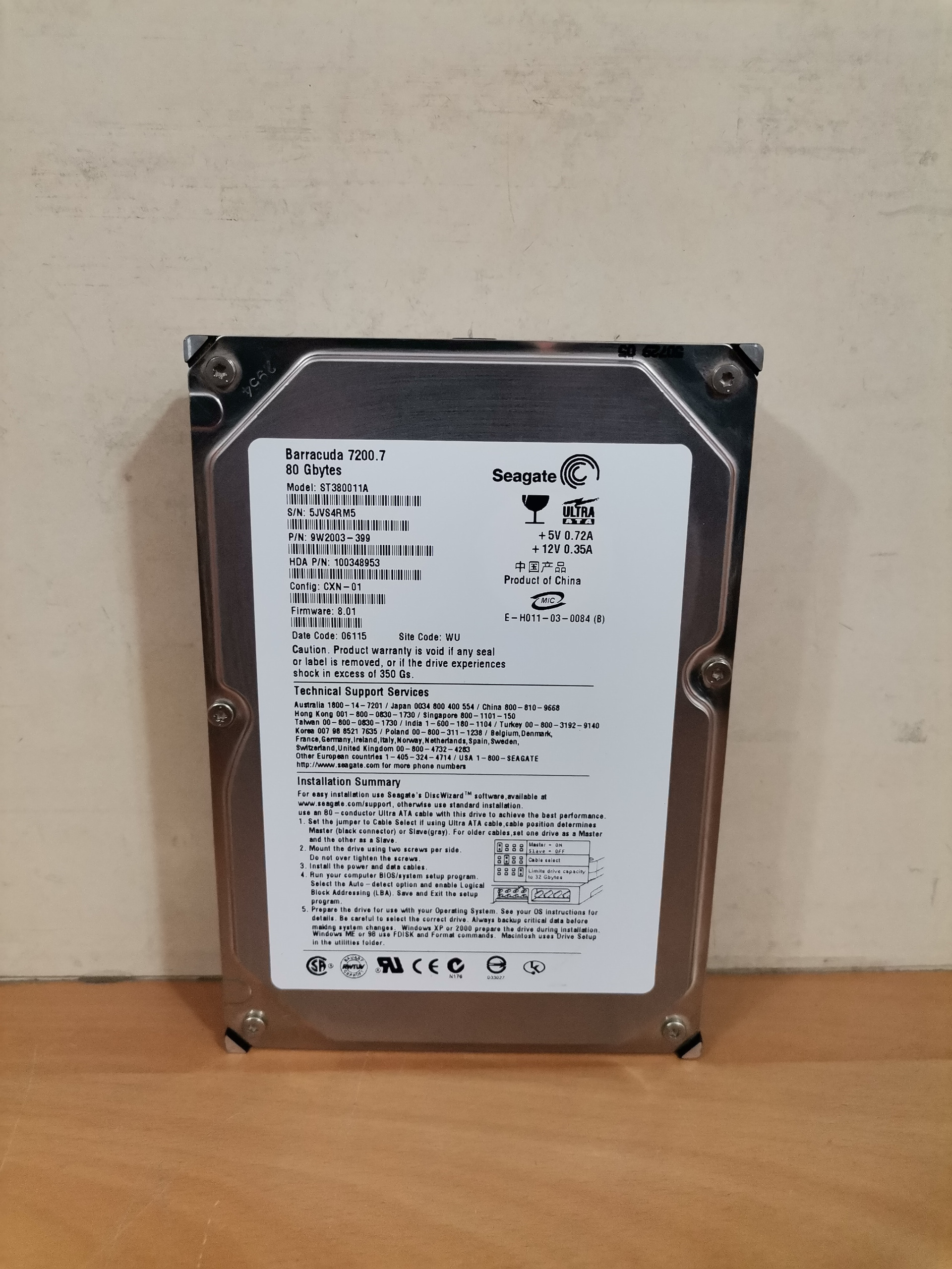 هارد 80 گیگ SEAGATE سلامت 97%-ide