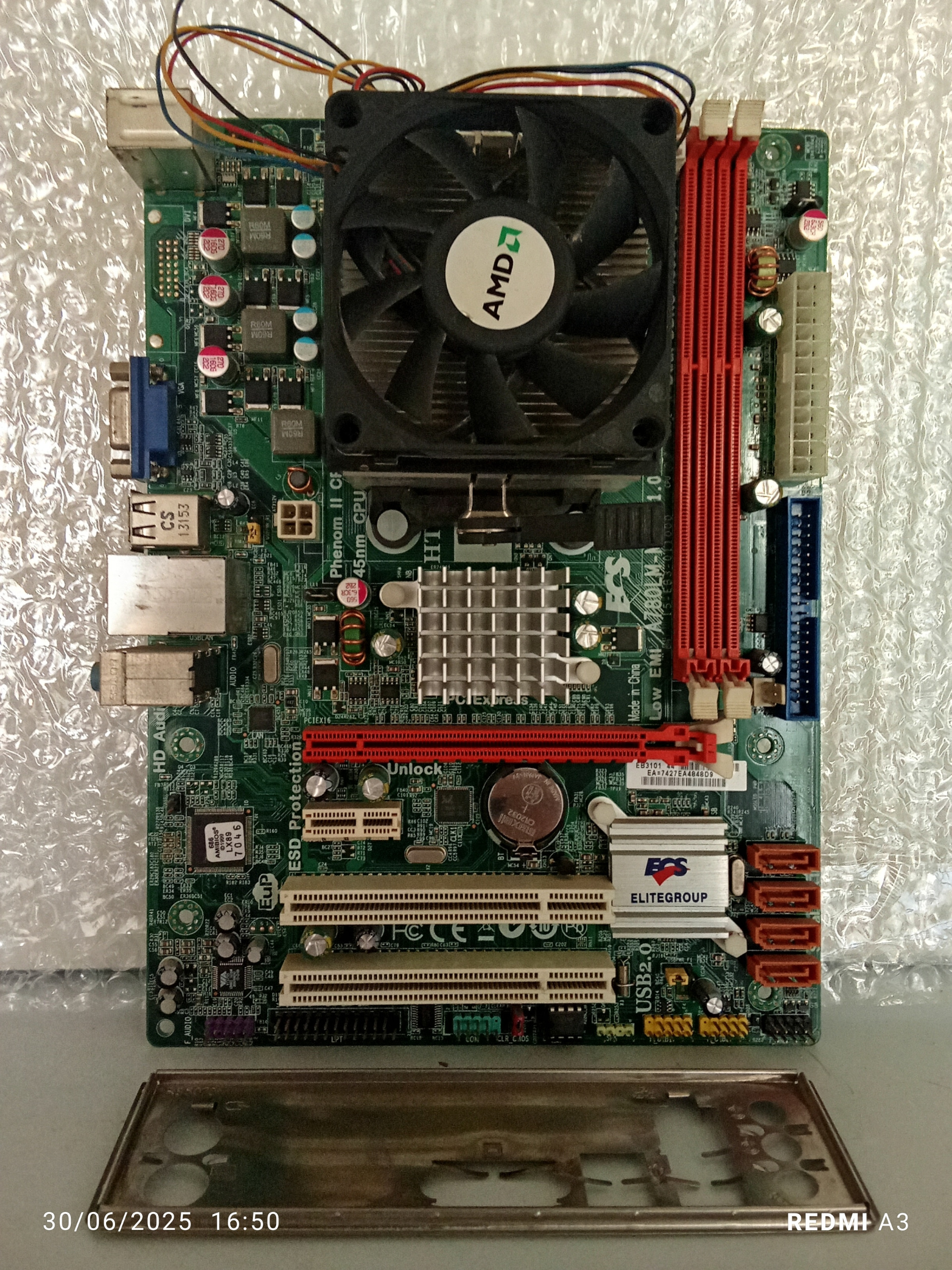 باندل مادربردECS(الایت)-(DDR3)مدلA780 LM-M2 V1/0