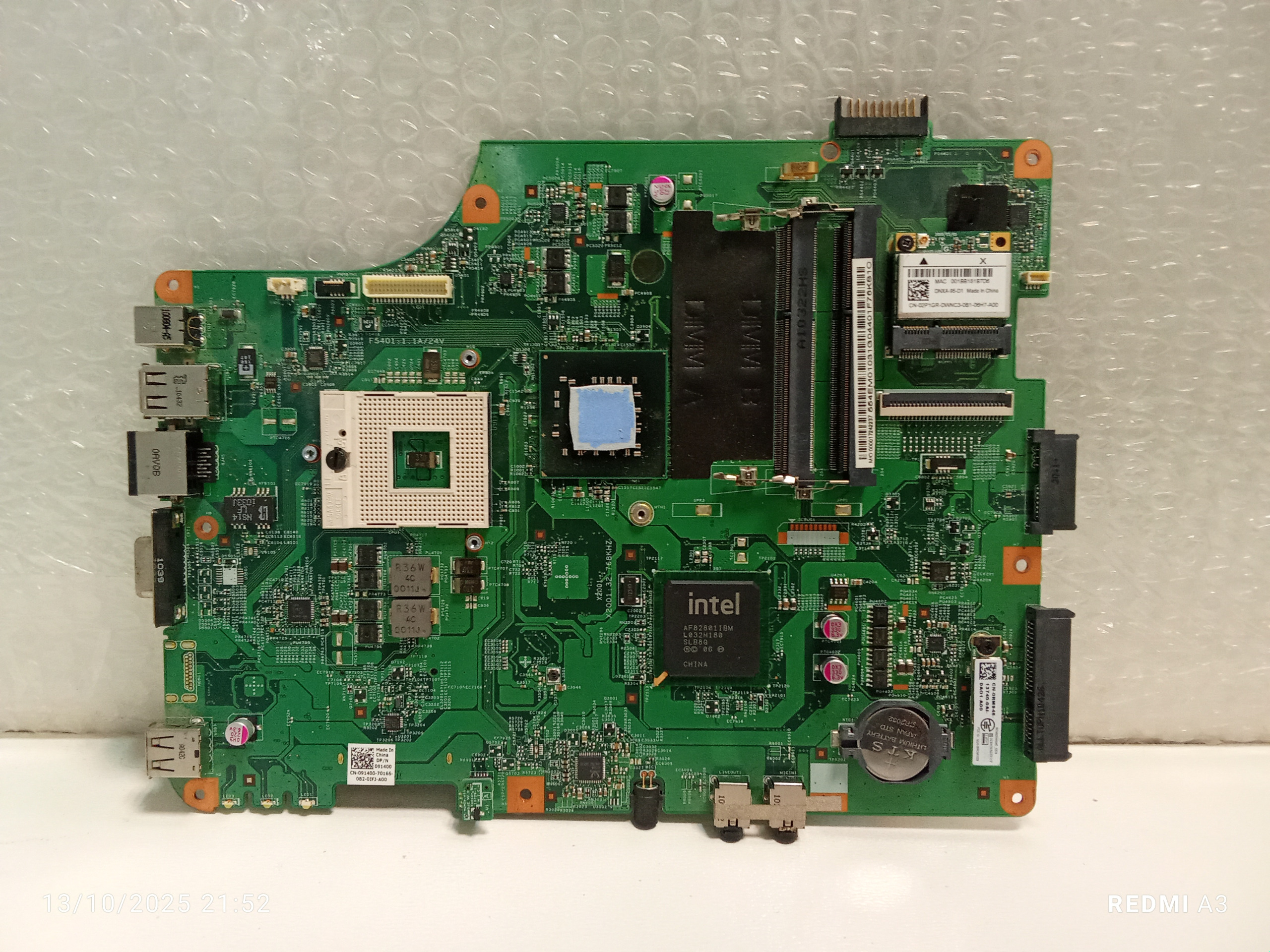 مادربرد لپ تاپdellمدلinspiron n5030-تر و تمیز