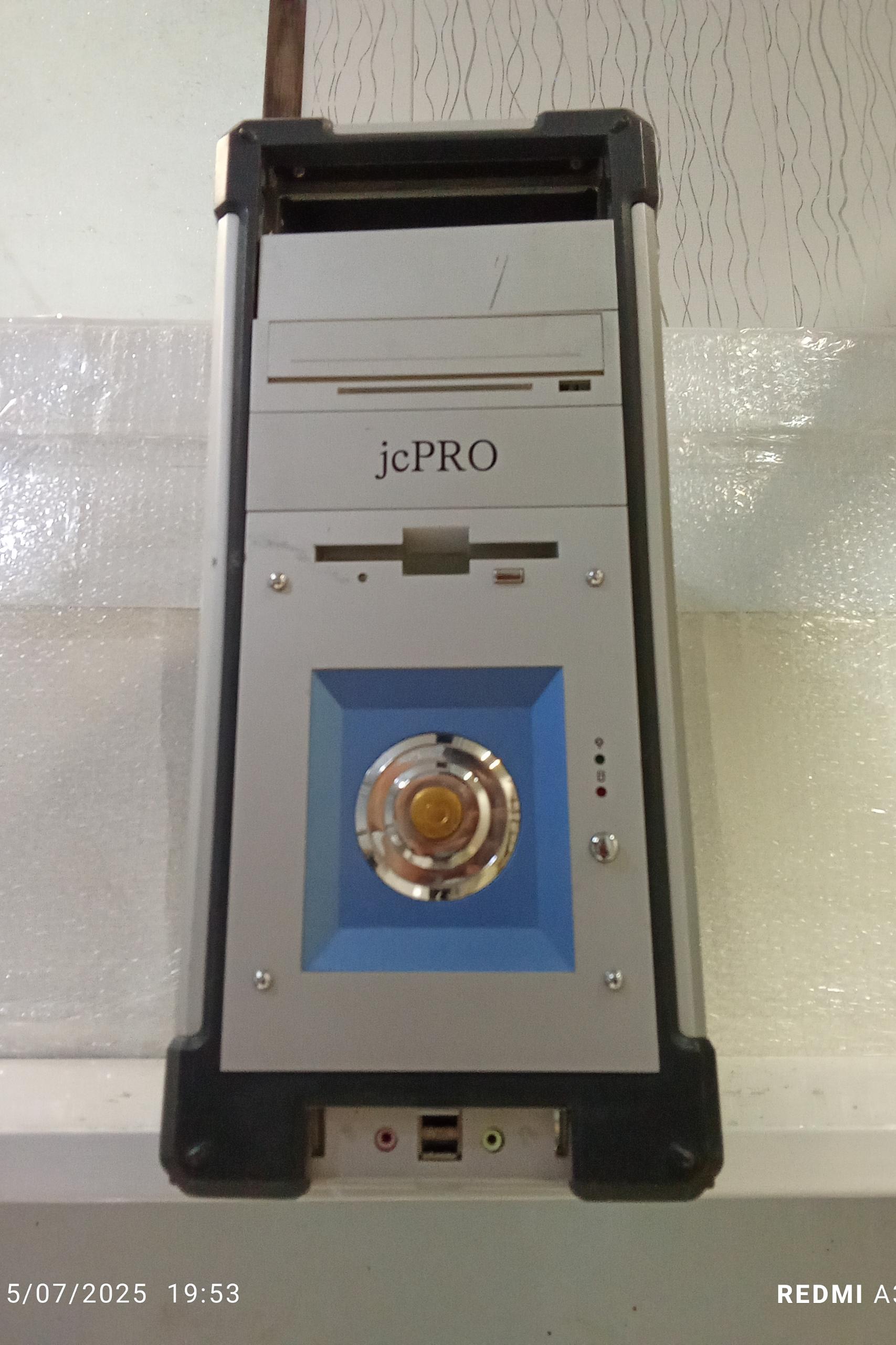 قوطی کیس مشکی جلو نقره ای JCPRO