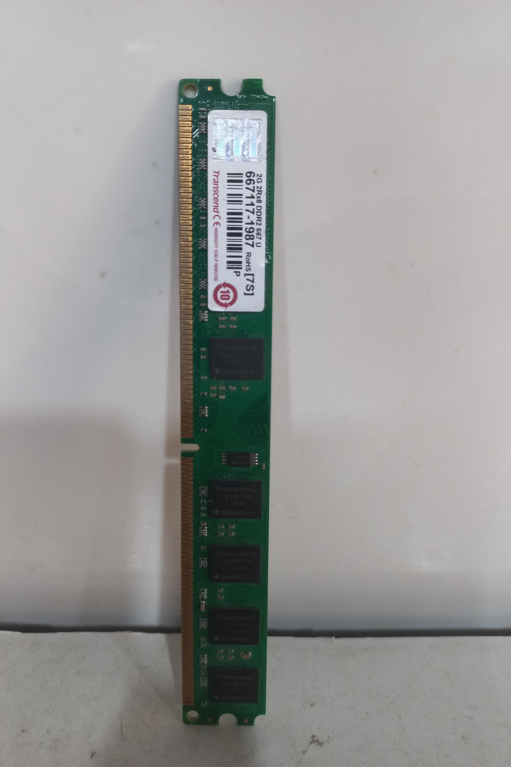 یک عدد رم 2 گیگ DDR2 Transcend کمیاب