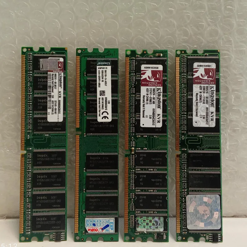 بسته 4عدد رم512 مگDDR باس 400 برند KINGSTON